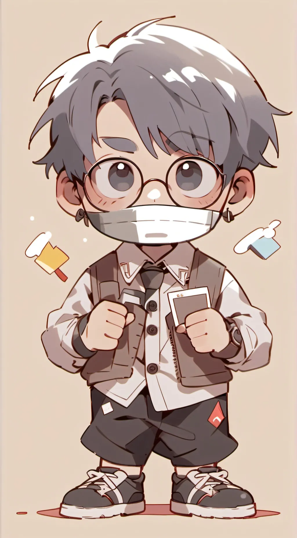 ai character: Mason and friends  background