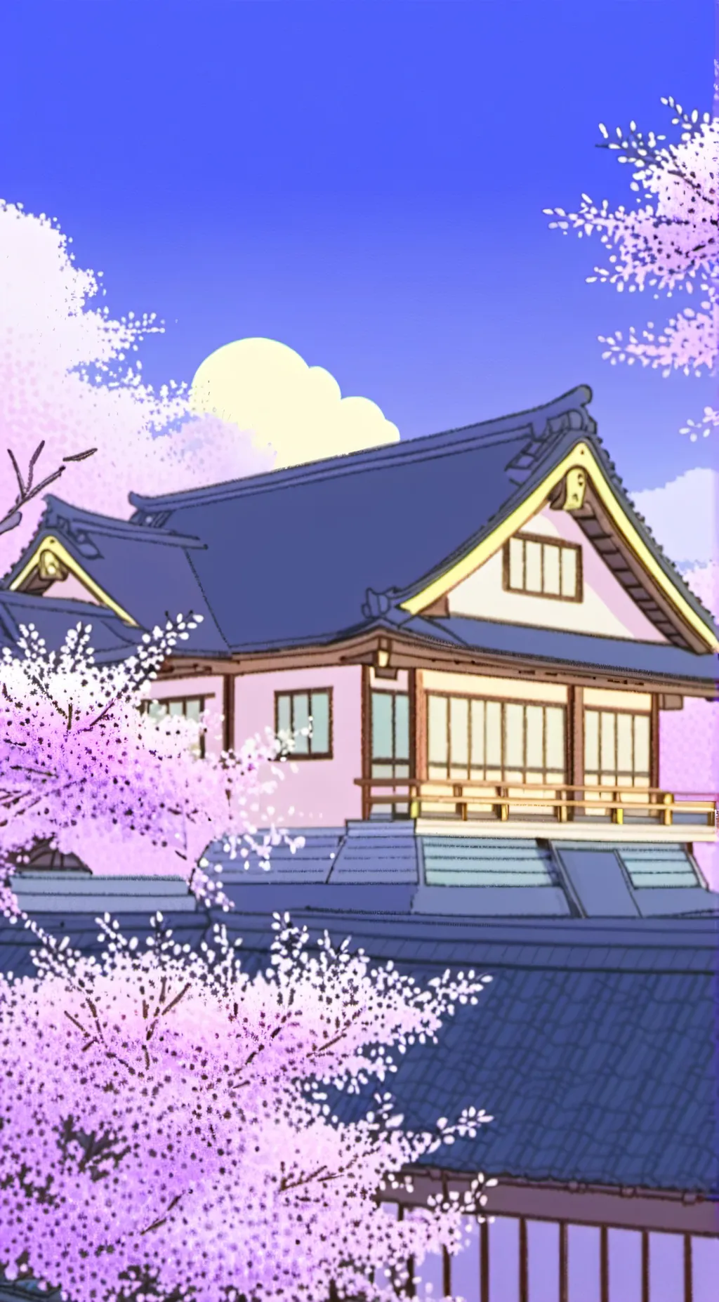 ai character: A simple house background