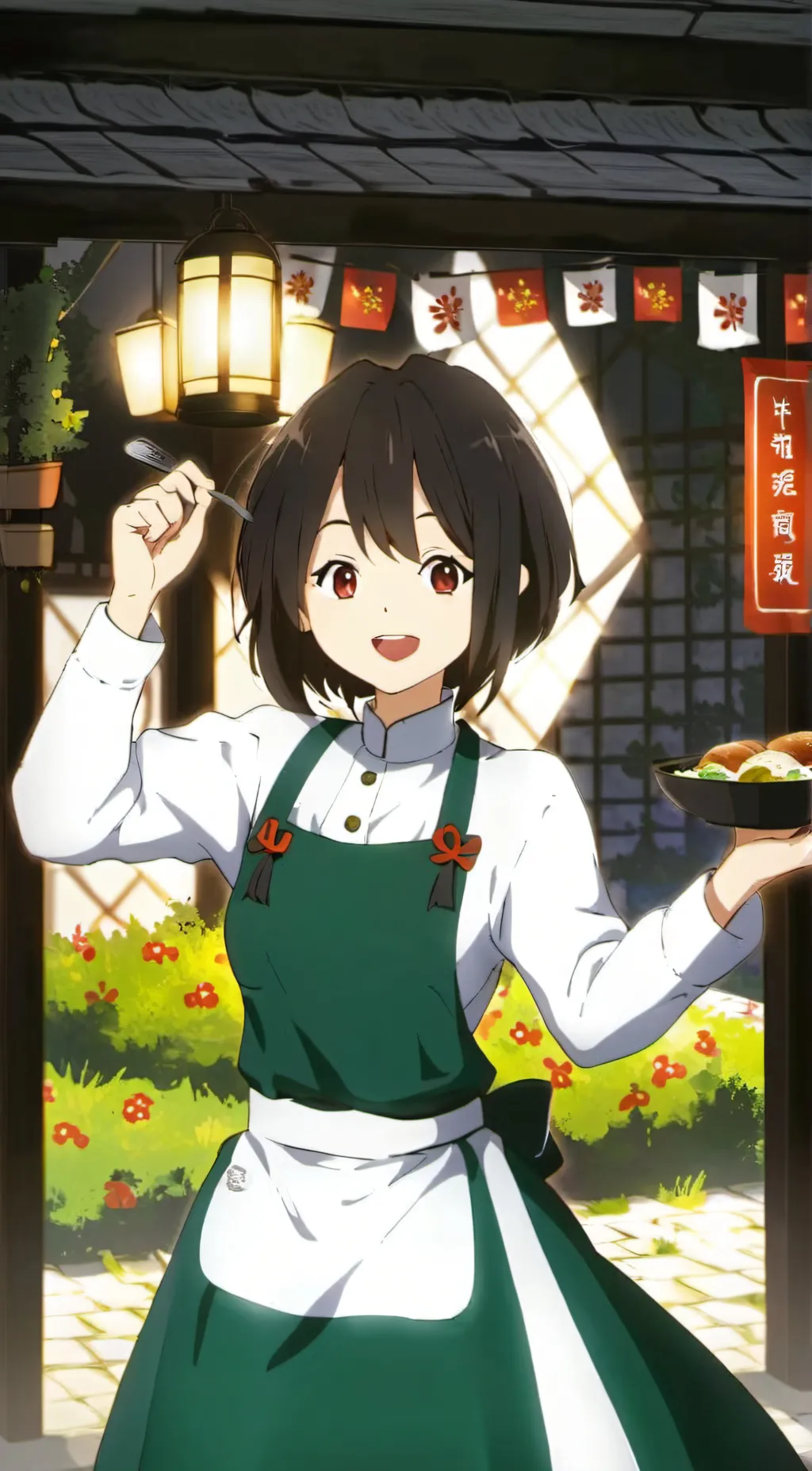 ai character: Loraine  background