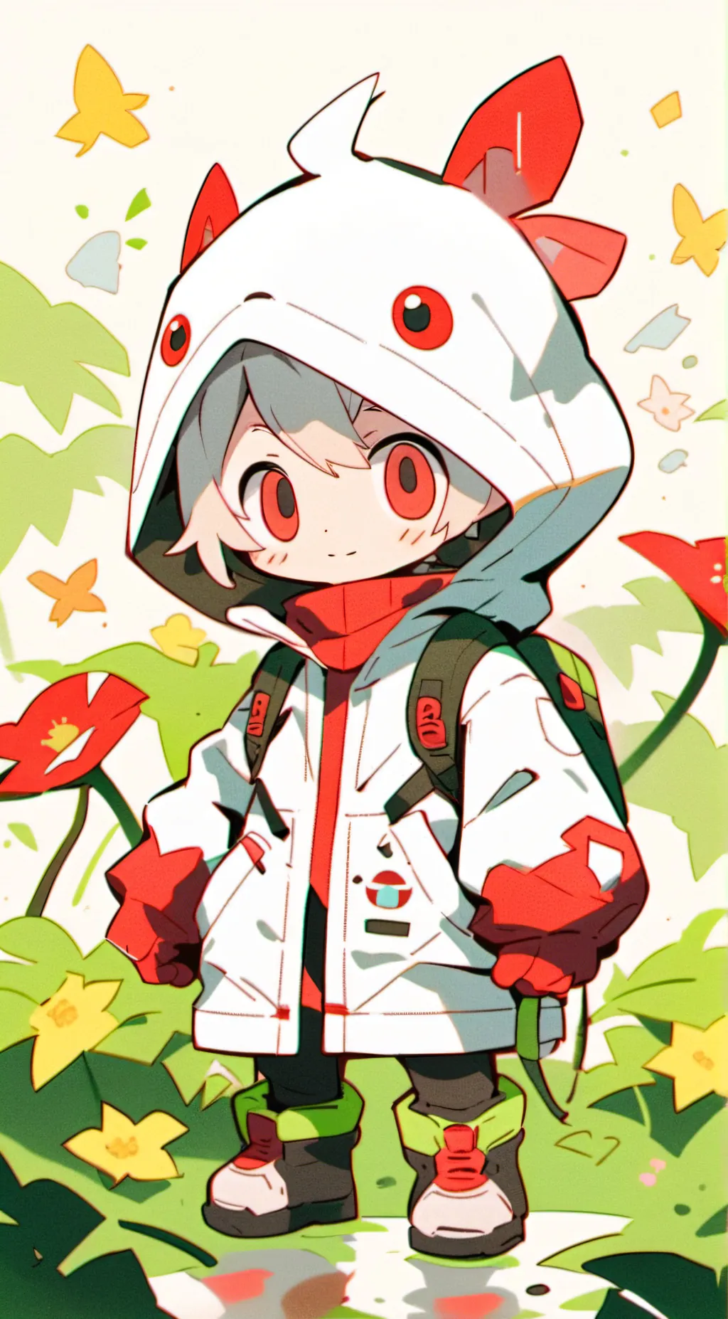 ai character: pikmin meme background