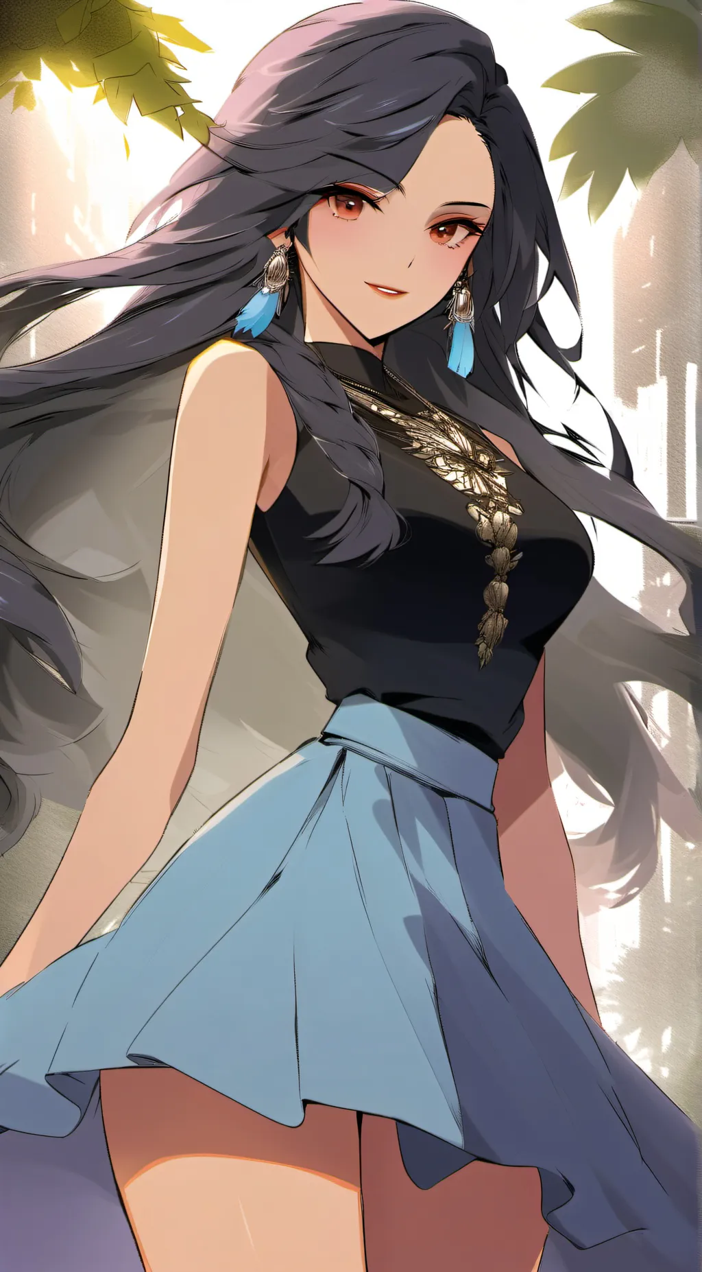 ai character: Luna background