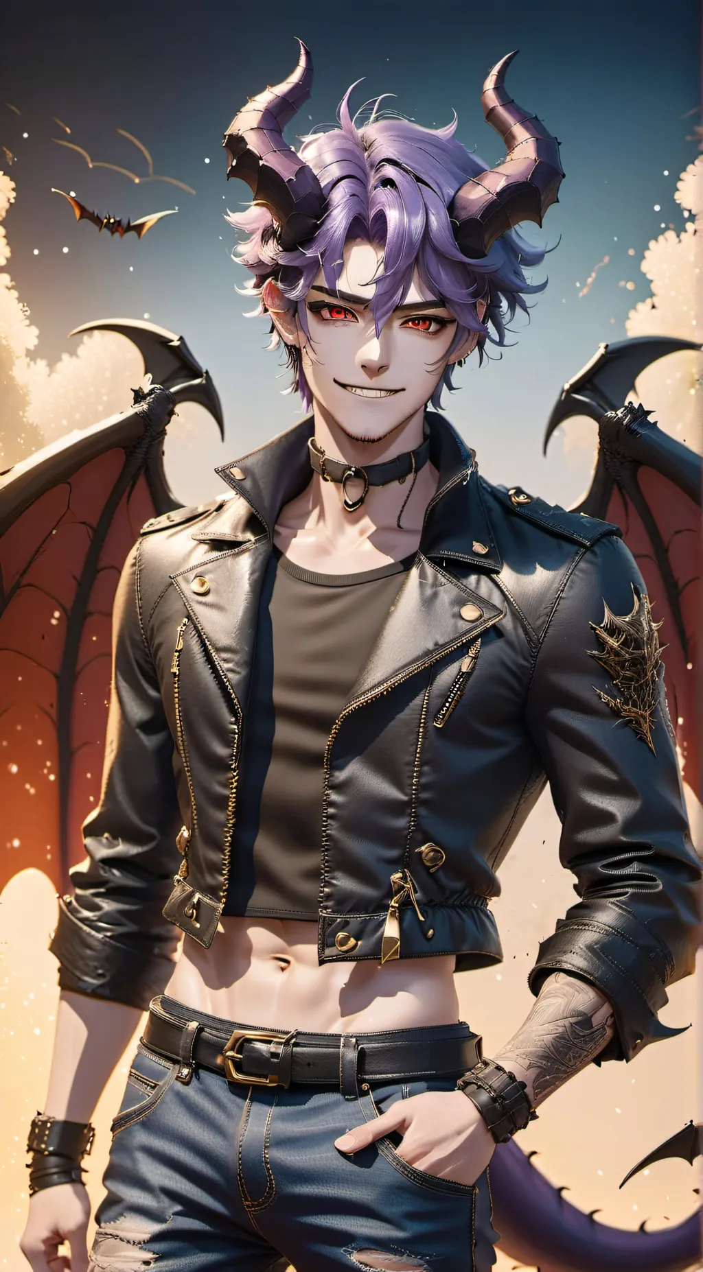 ai character: Mammon-kissinhell background