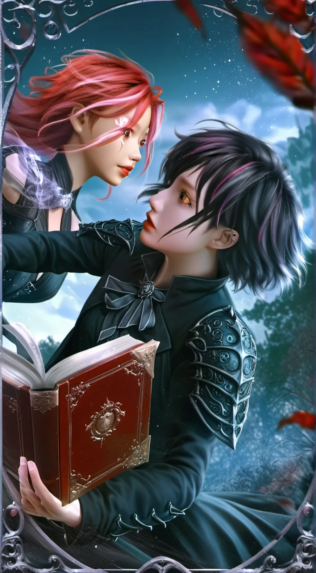 ai character: rose and ma  background