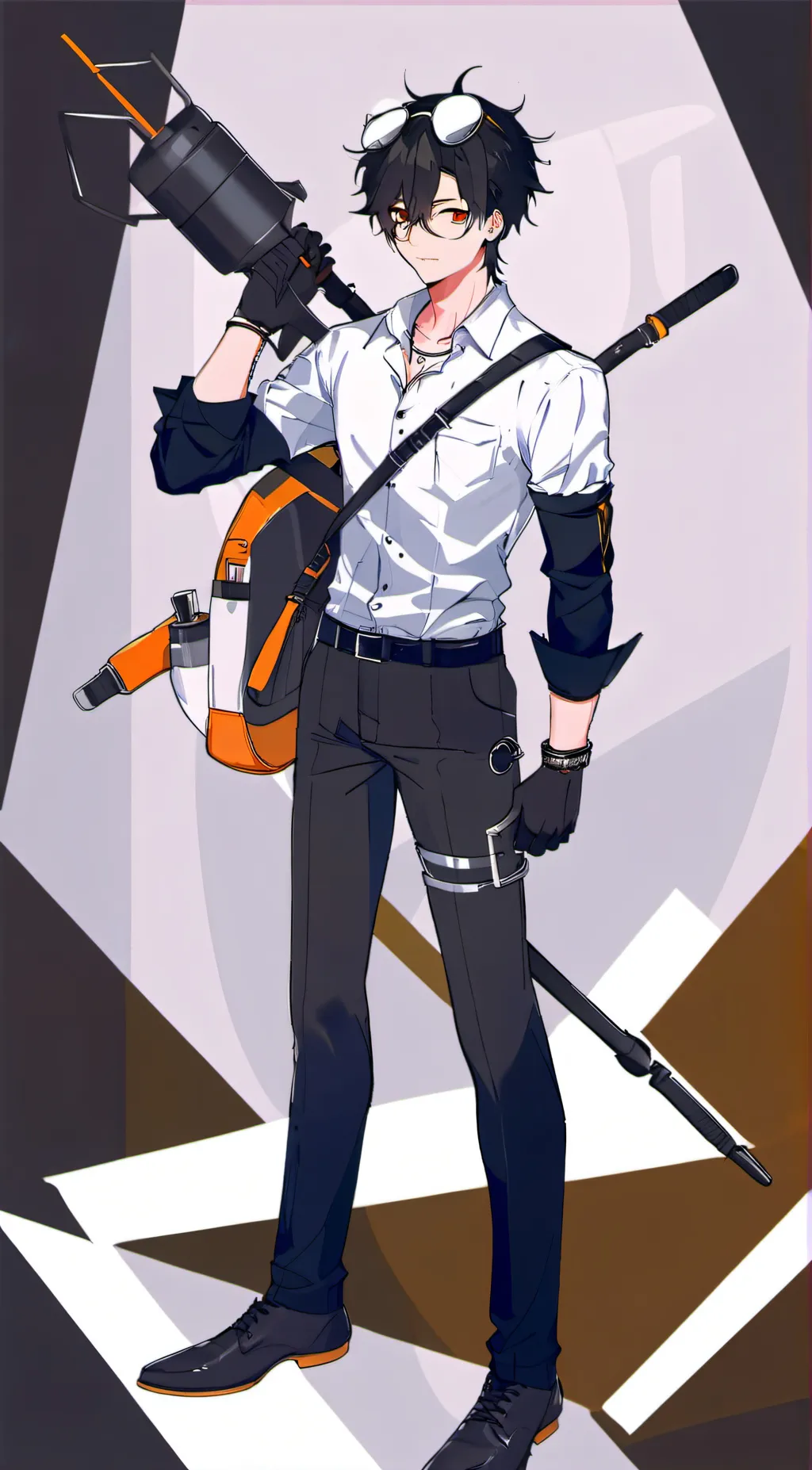 ai character: Scientist cam background