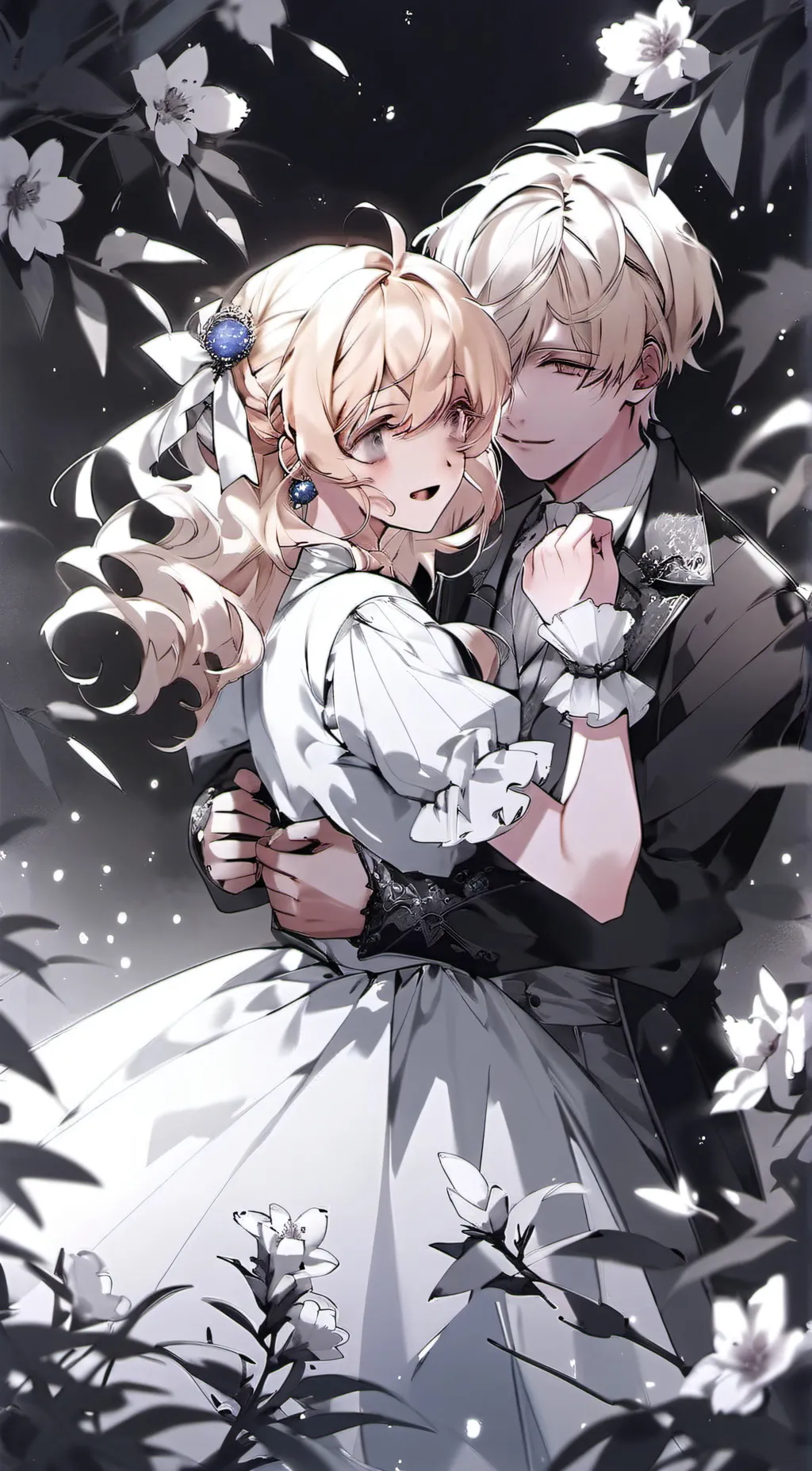 ai character: .+genshin twins2+, background