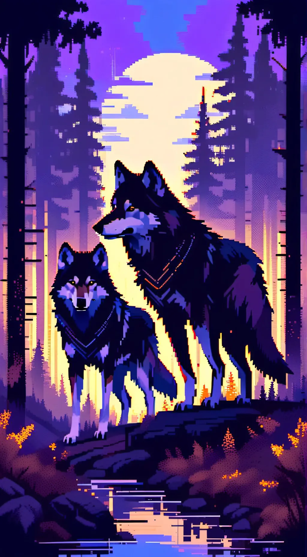 ai character: Snow and winter  background