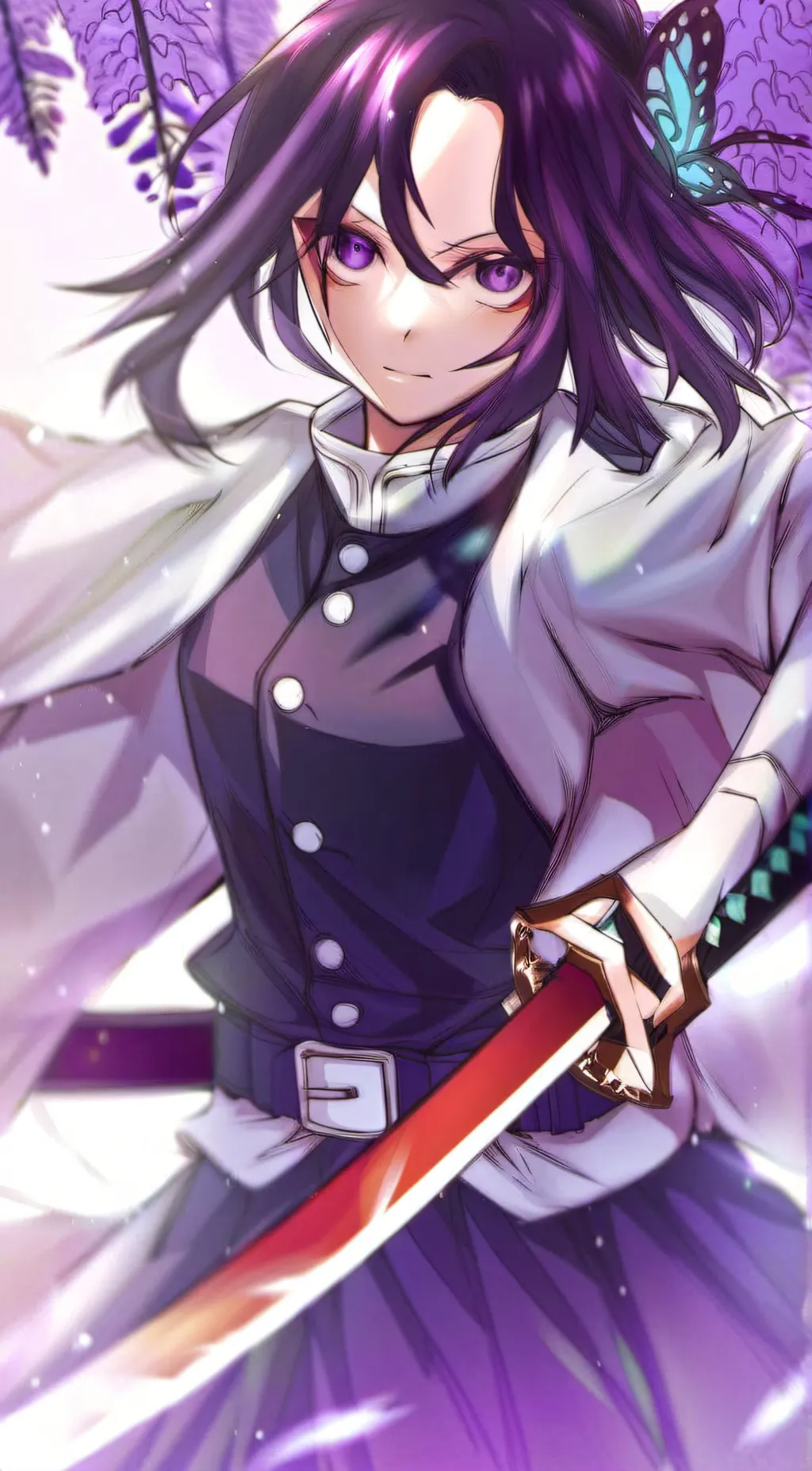 ai character: shinobu kocho  background