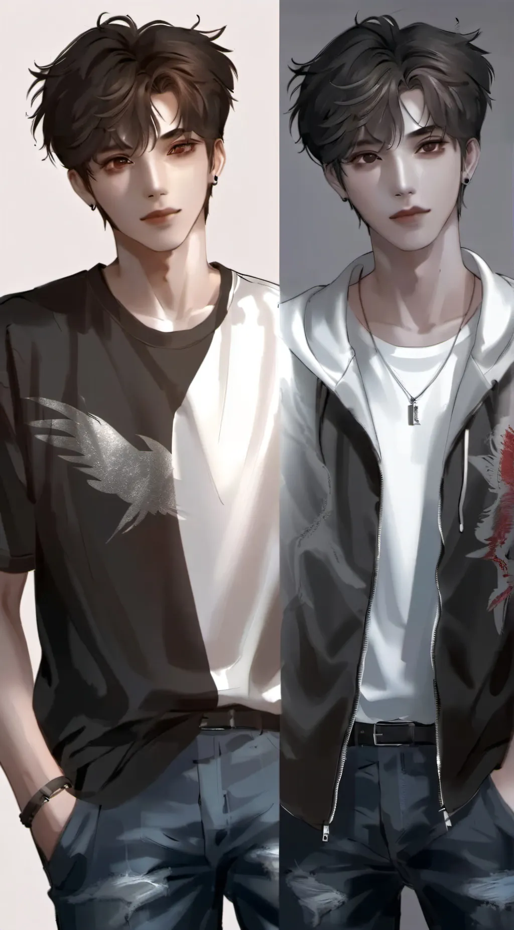 ai character: Adam and Adrian background