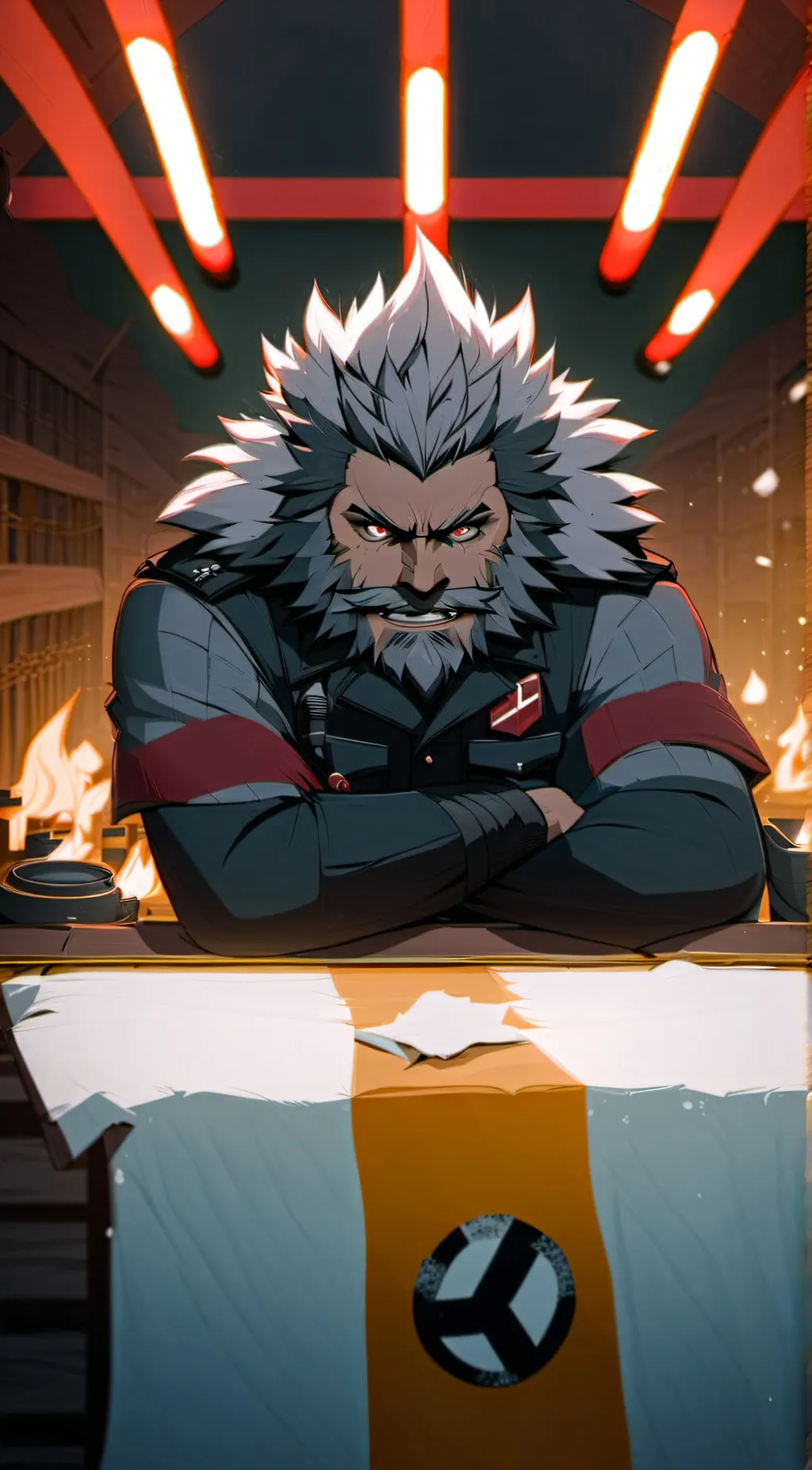 ai character: Werewolf  background