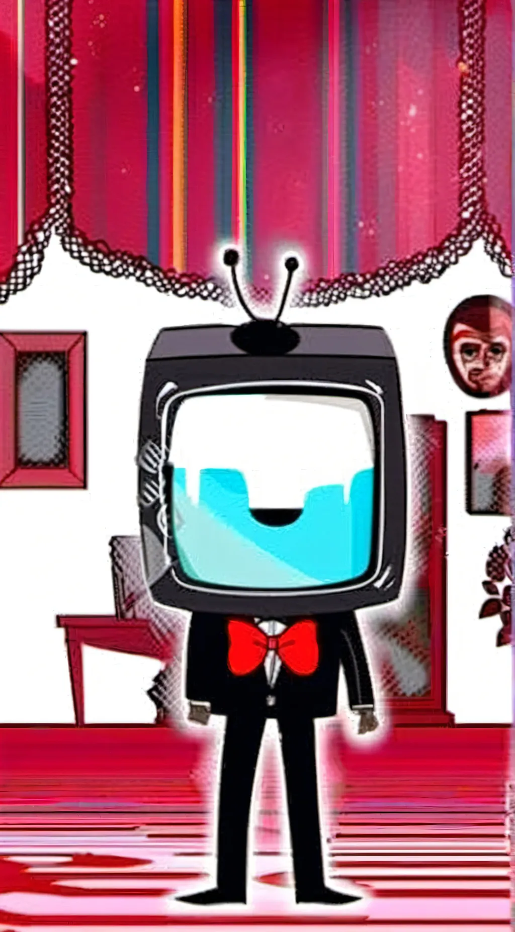 ai character: baby hazbin hotel background