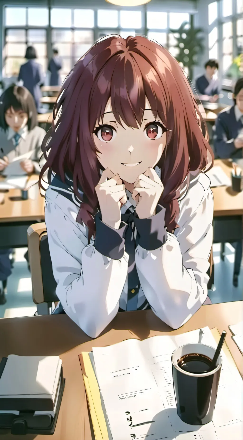 ai character: Rougé background