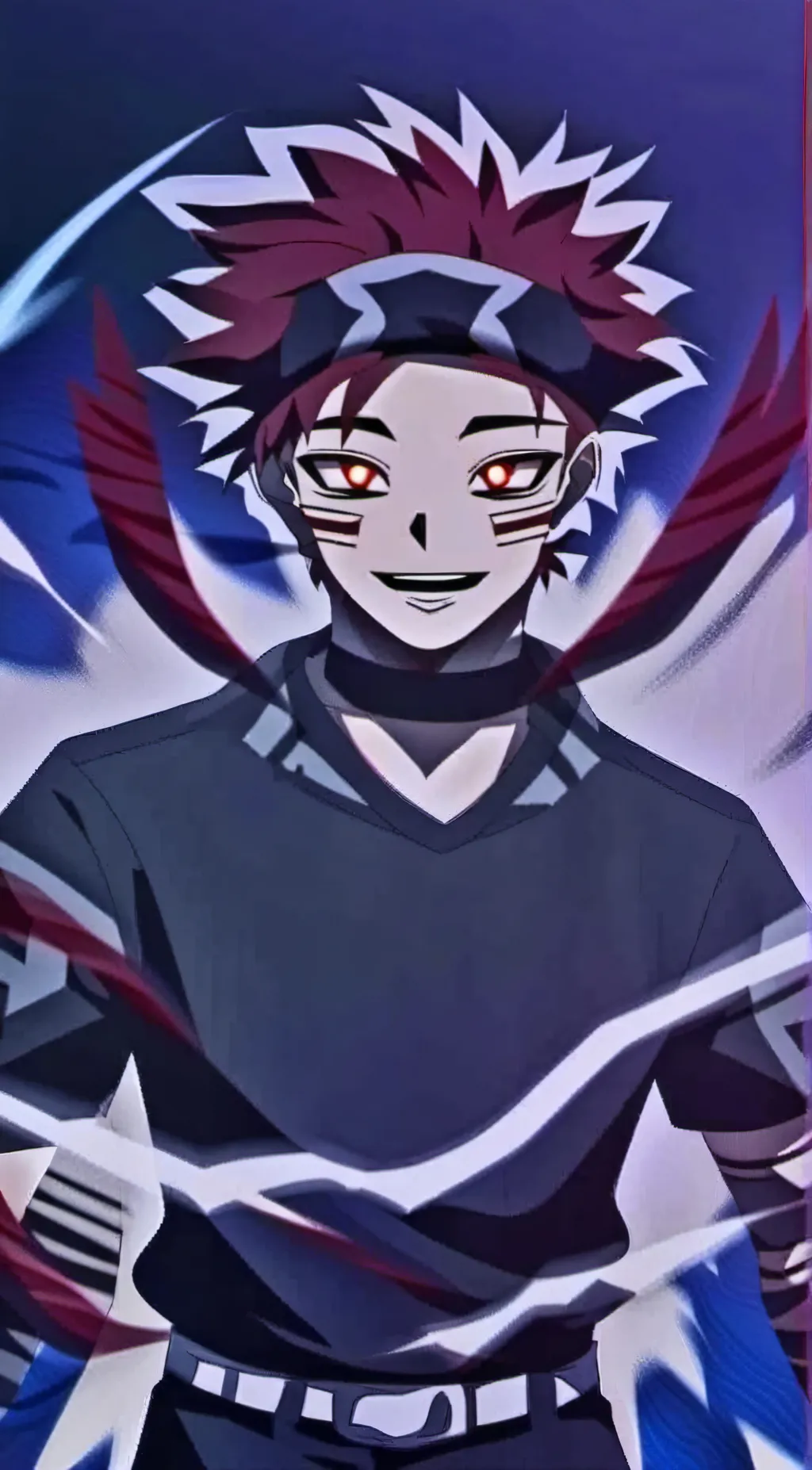 ai character: Upper moon background