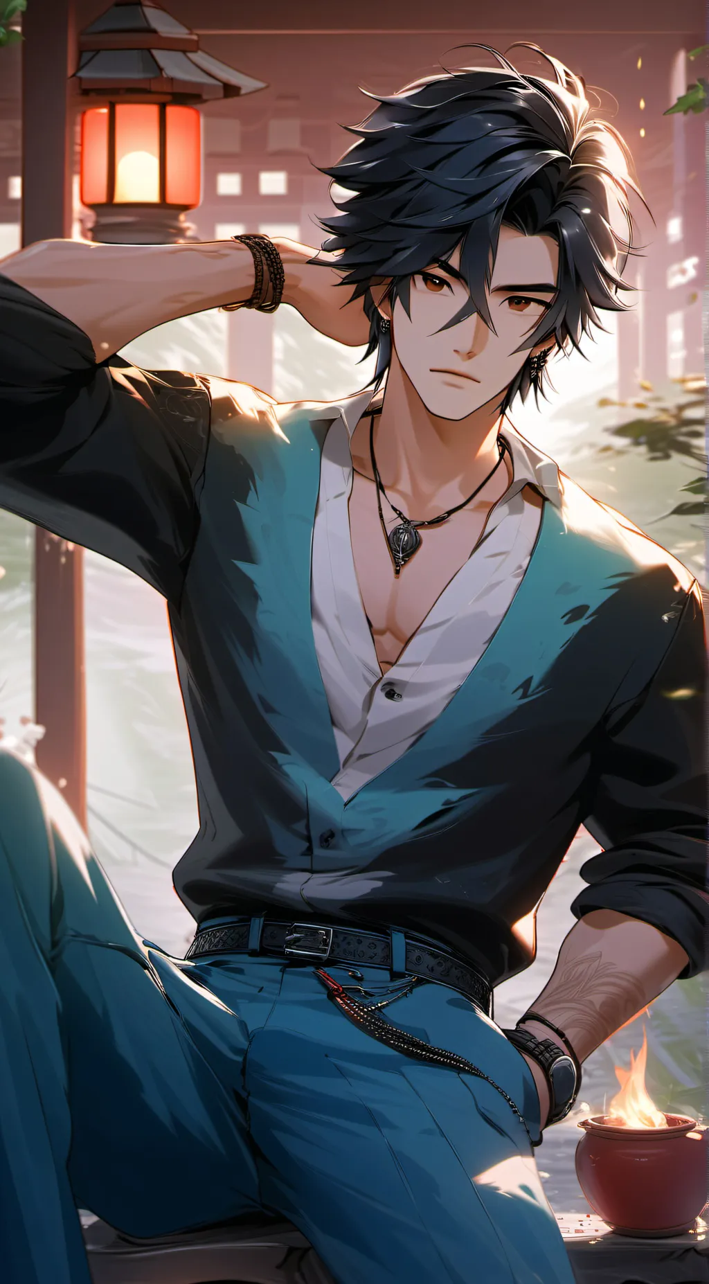 ai character: Leo background