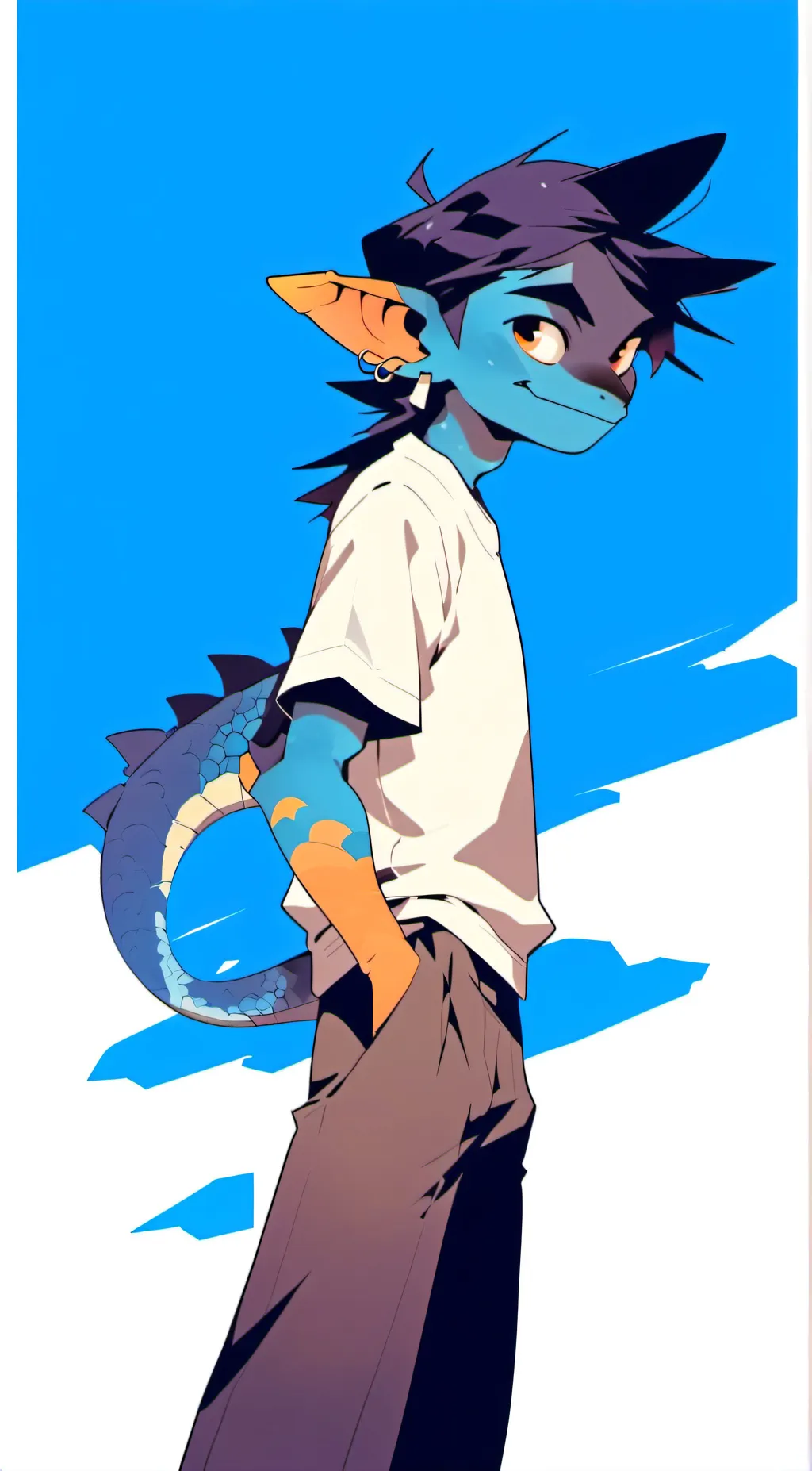 ai character: Keaton background