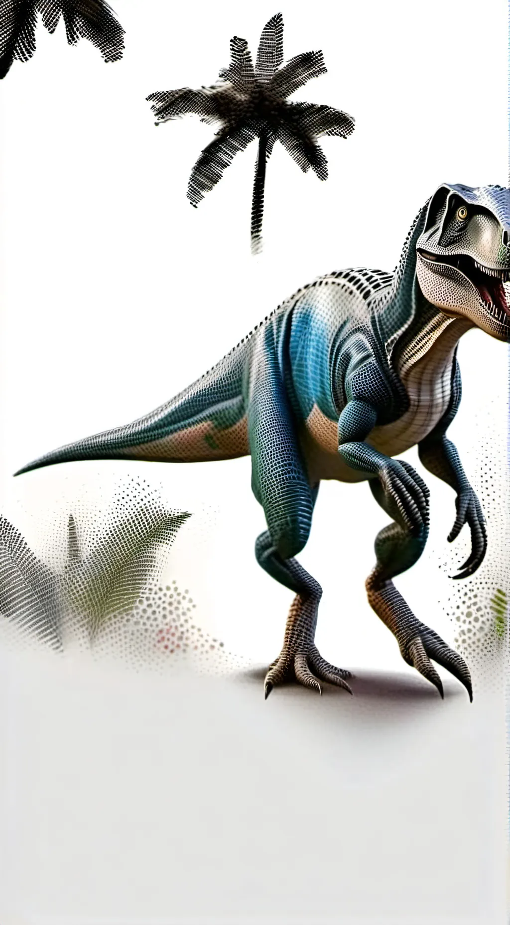 ai character: Blue background