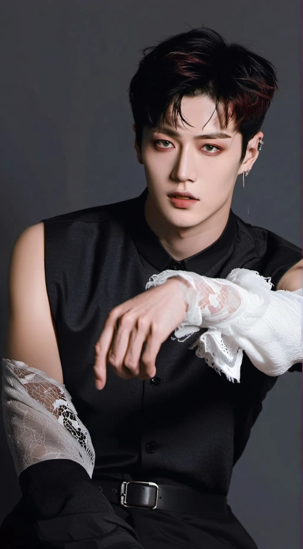 ai character: Bang Chan. background