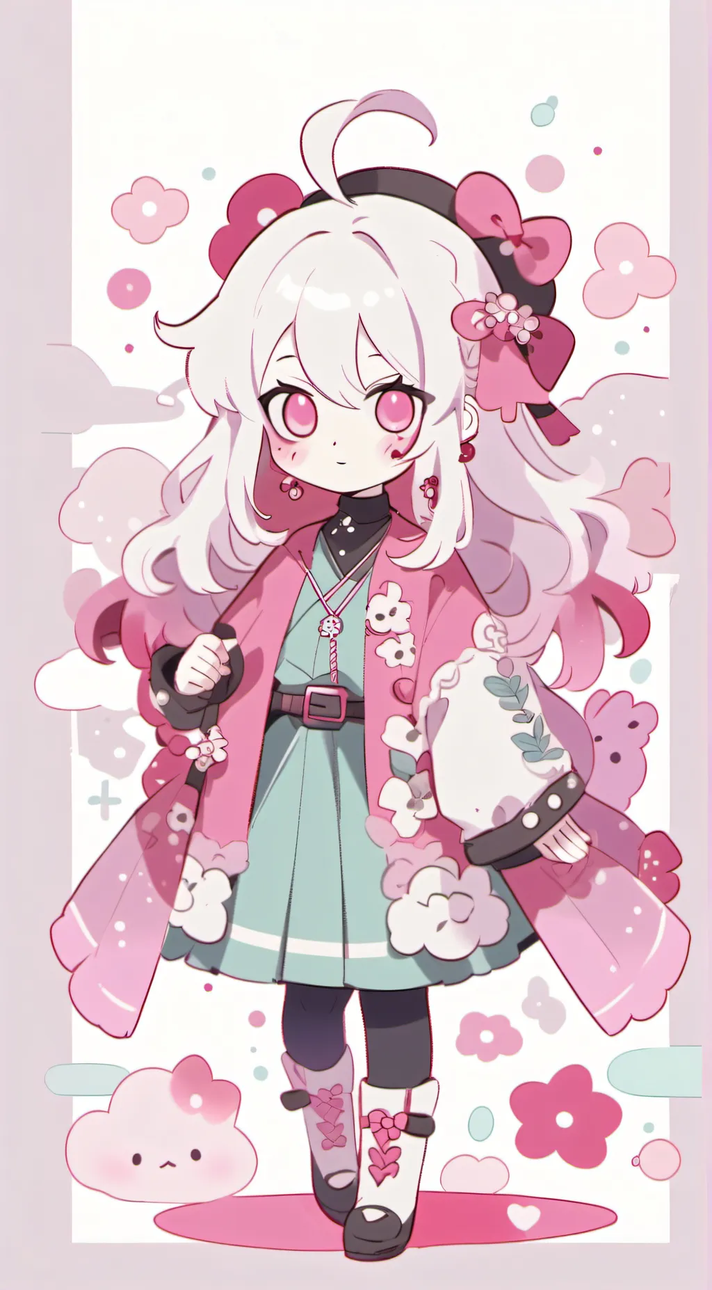 ai character: girl akaza background