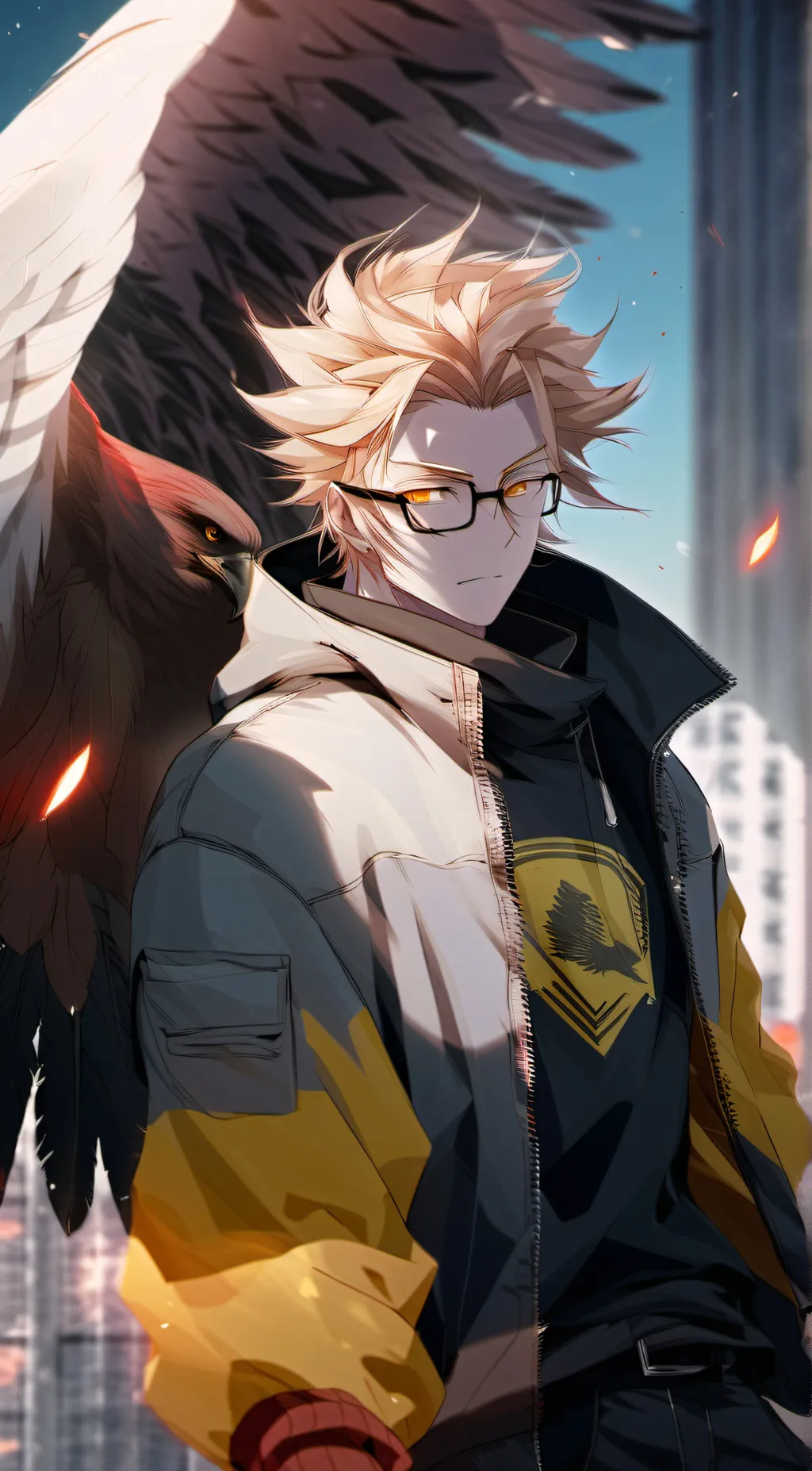 ai character: Kiego and touya background