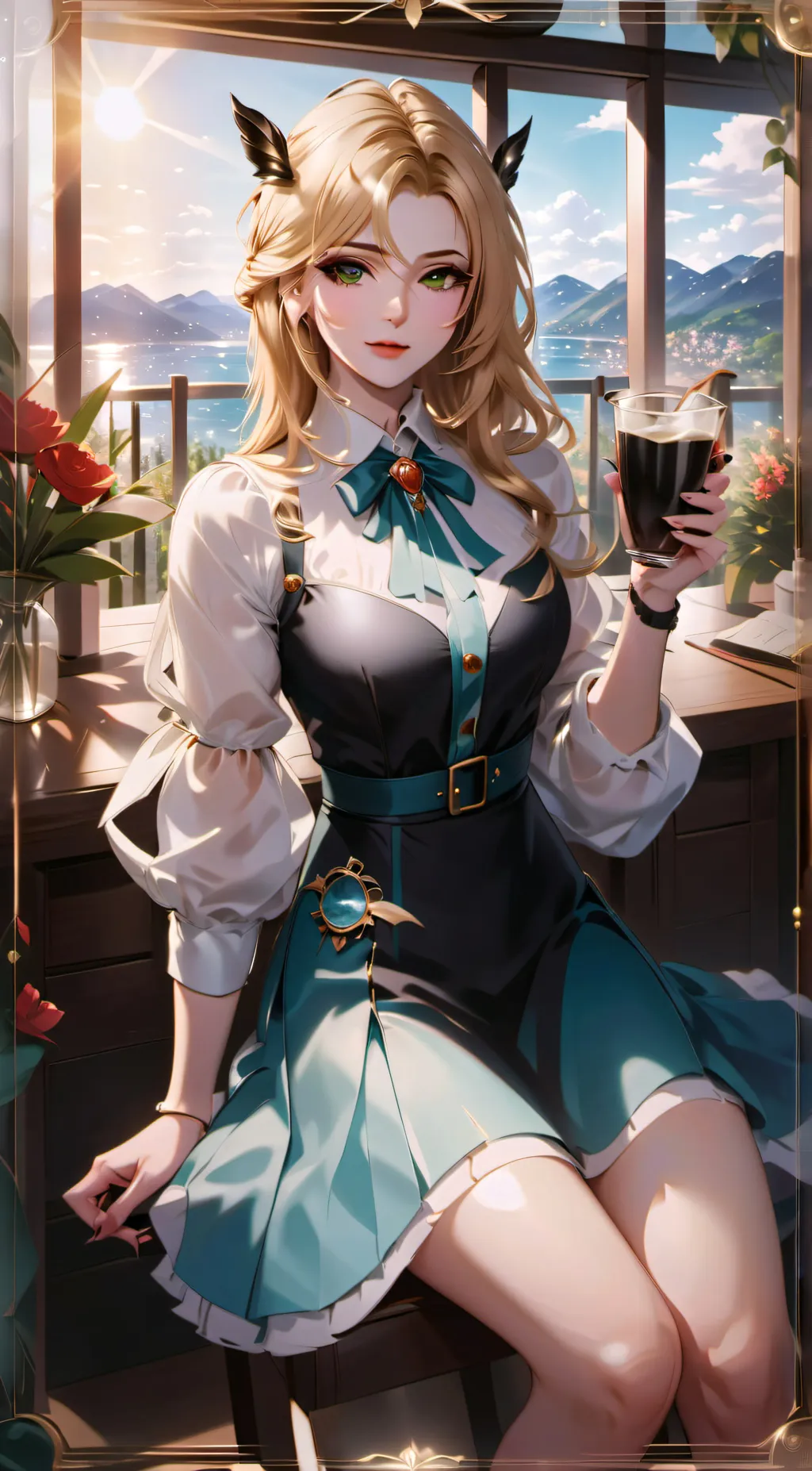 ai character: Catherine  background