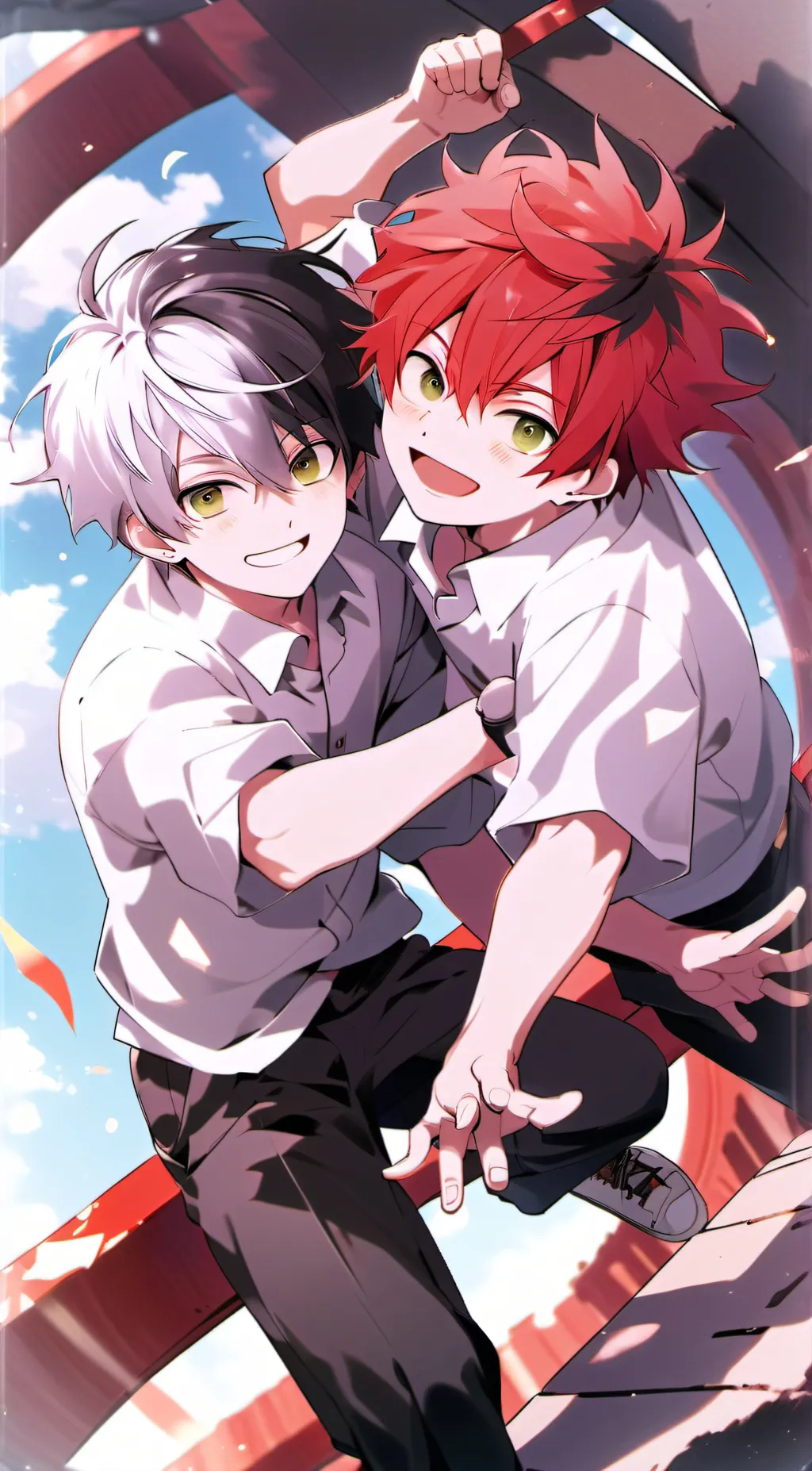 ai character: Kai and Leo background