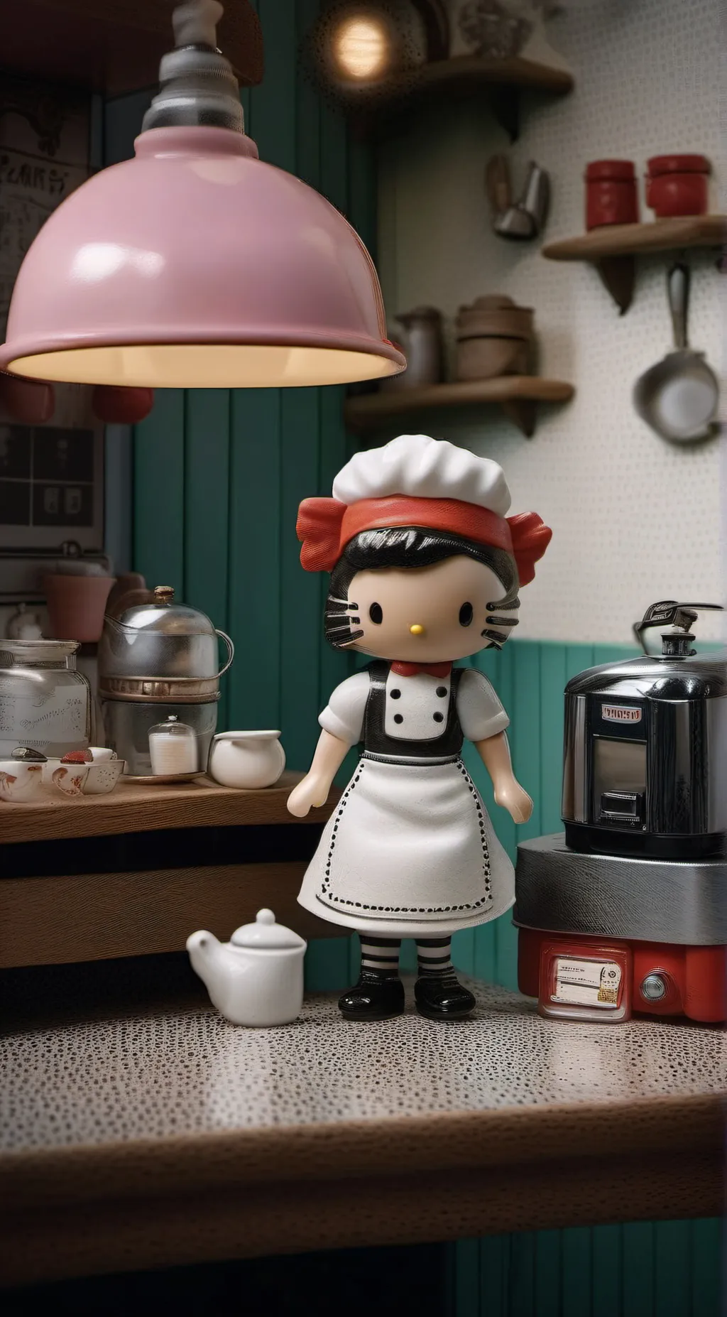 ai character: hello kitty background