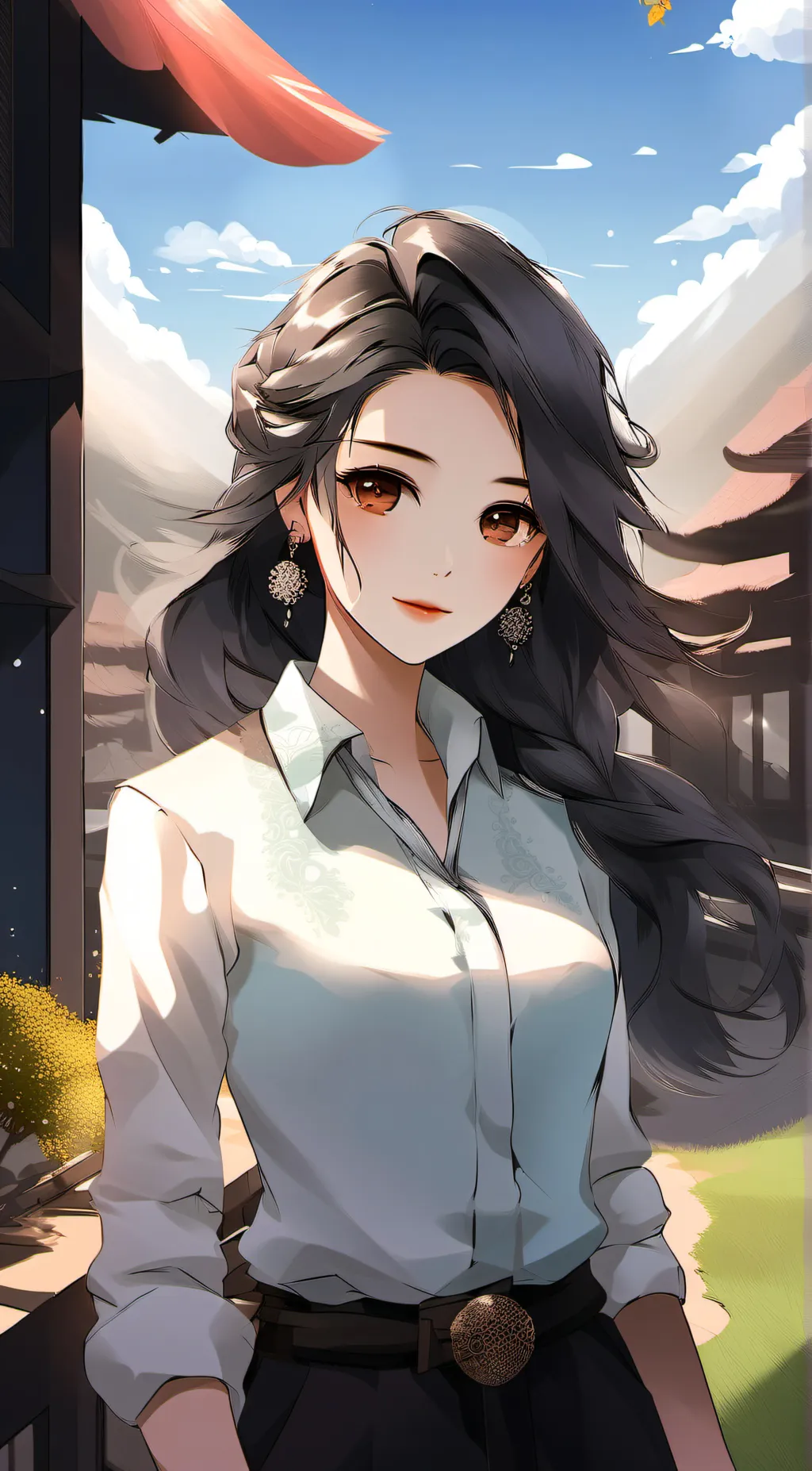 ai character: Katie  background