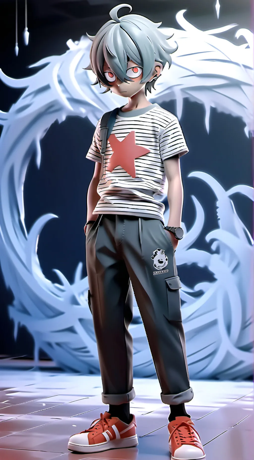 ai character: Akuma kun background