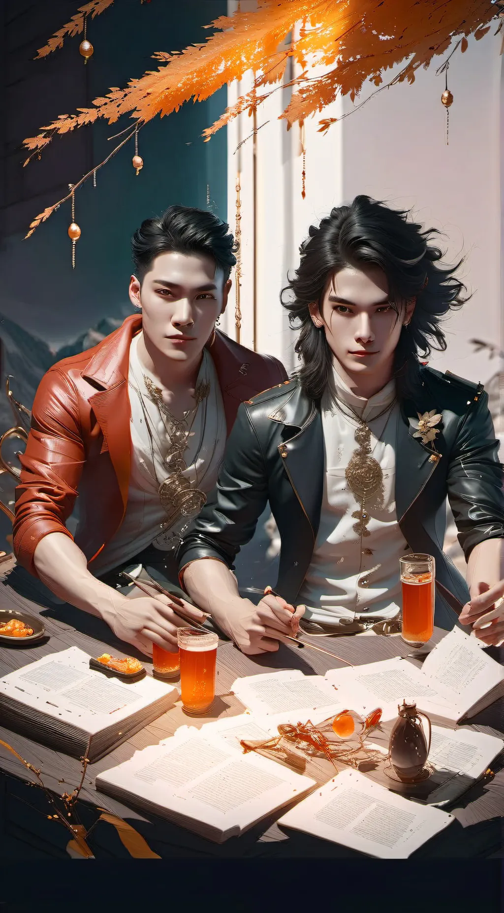 ai character: David and andy background