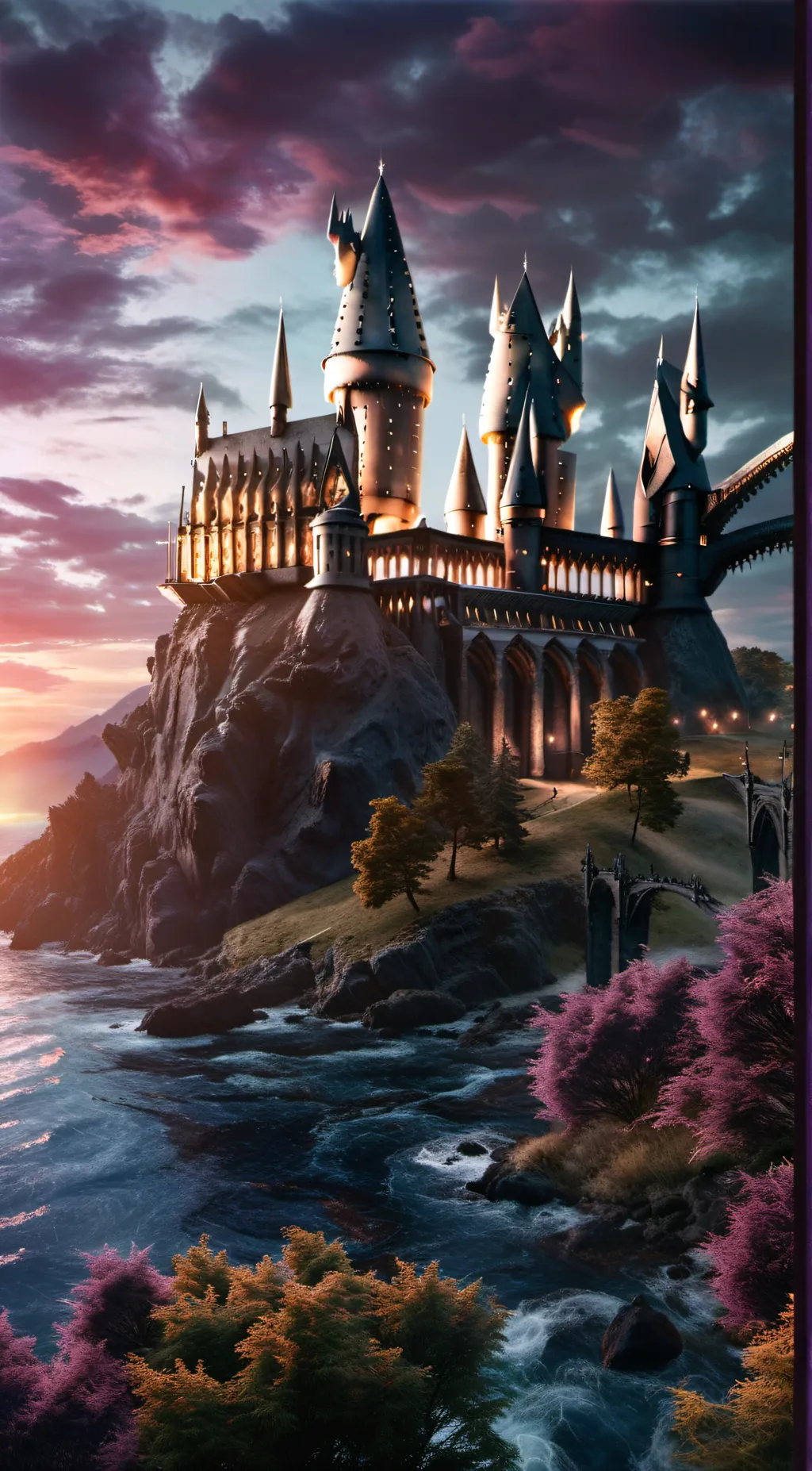 ai character: Hogwartssssssss background