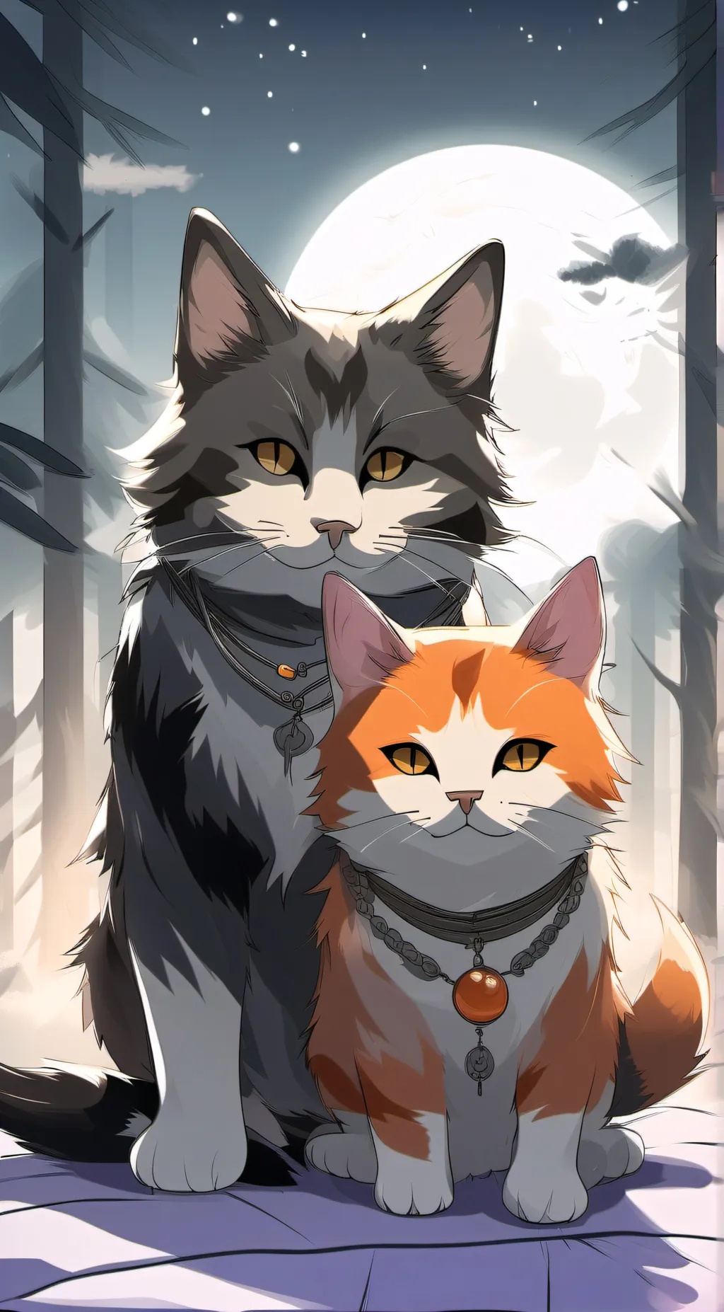 ai character: smiling critters  background