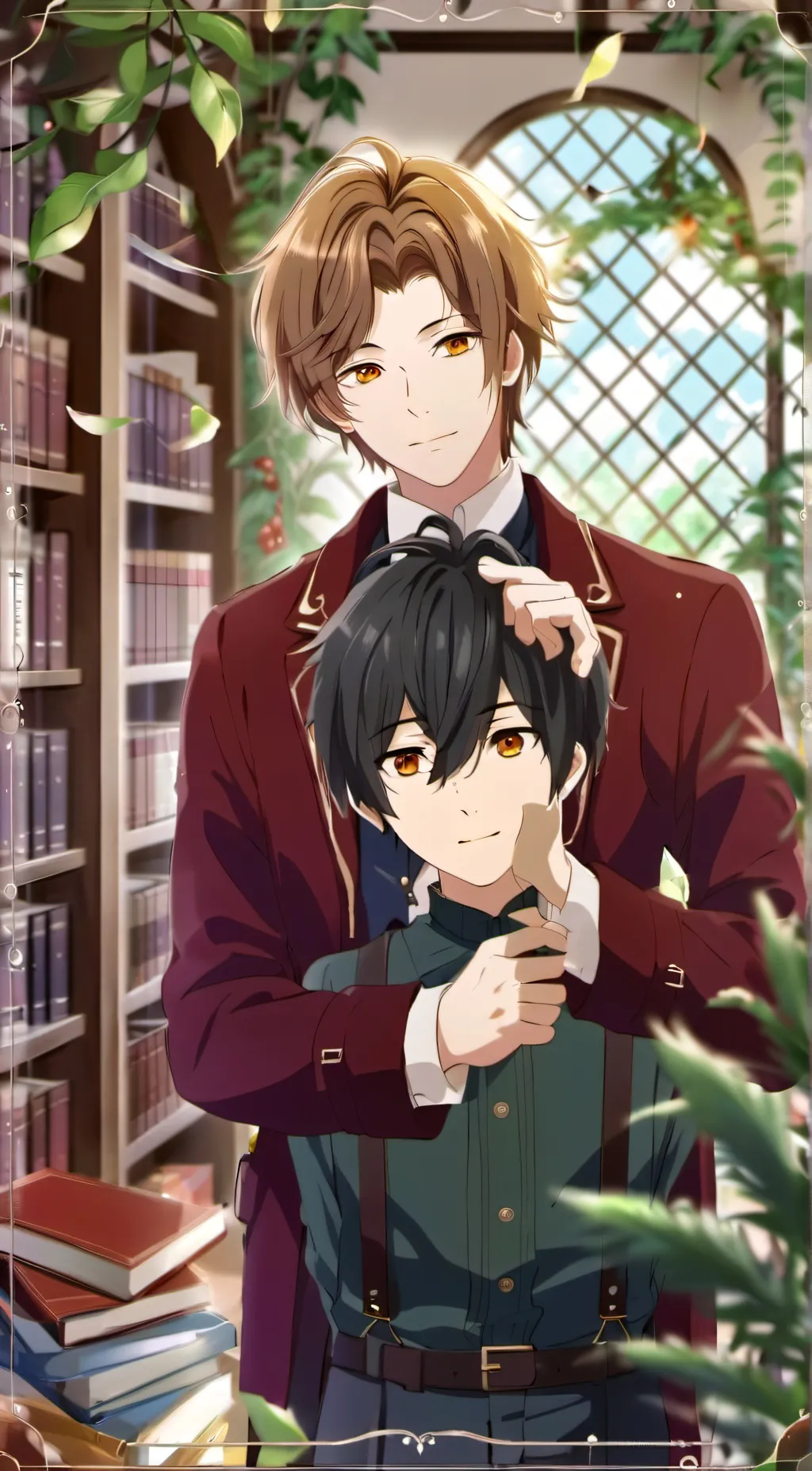 ai character: ©ochi©rum☆ヾ background