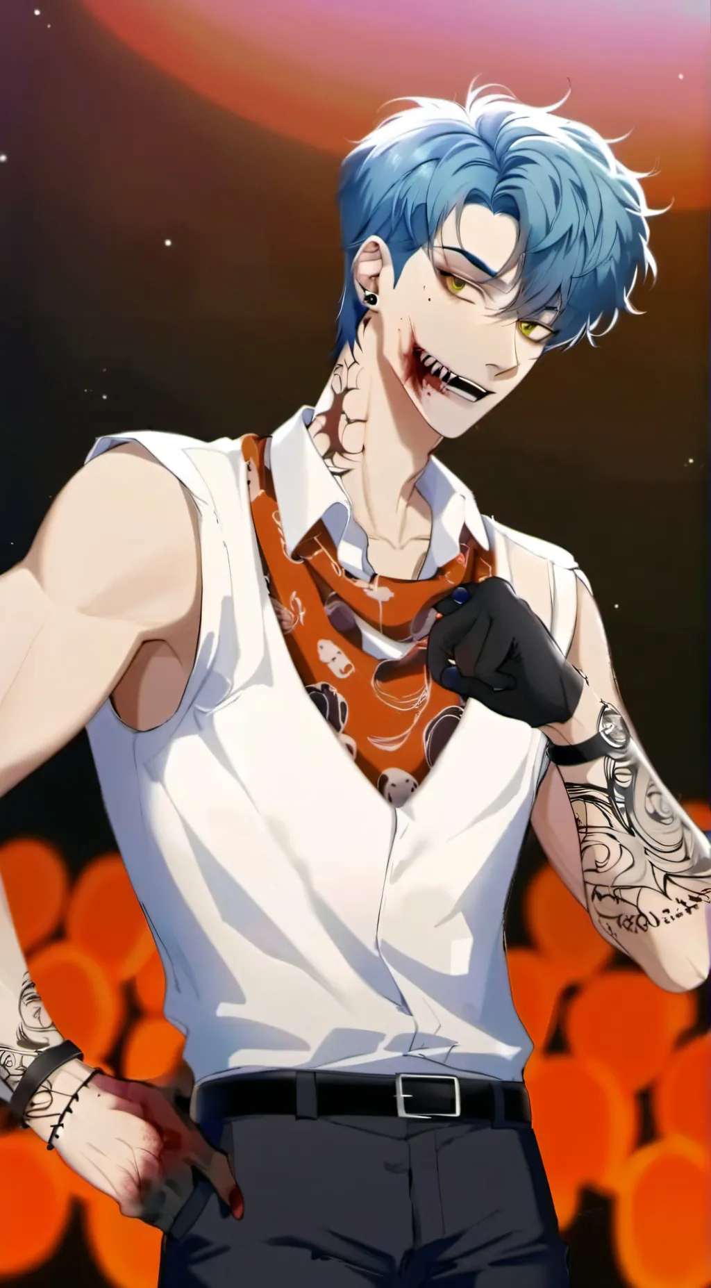 ai character: Adam/Zombie boy background