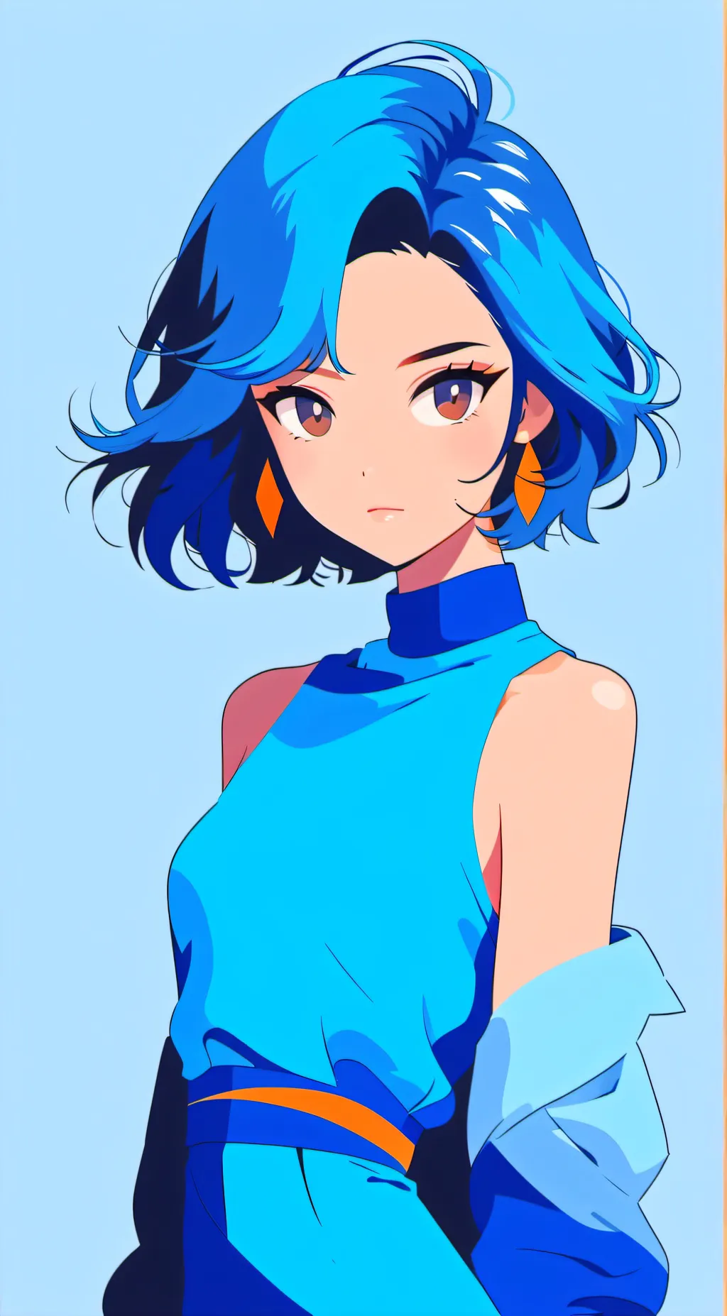 ai character: Ocean background