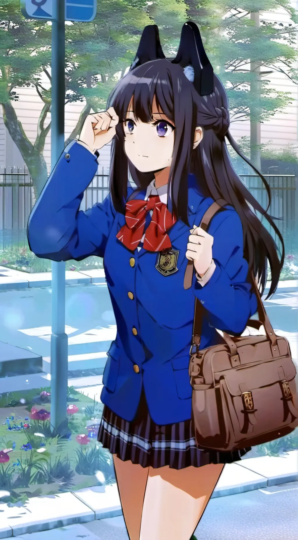 ai character: Bunny (senpai) background