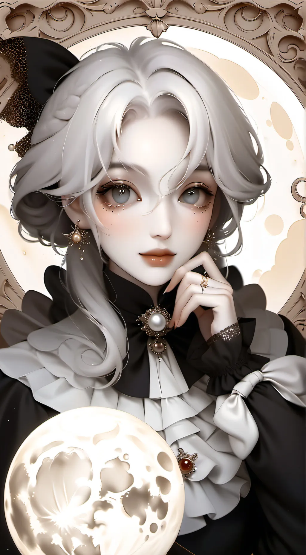 ai character: MOON X CAINE 🤣🤣🤣🤣🤣 background