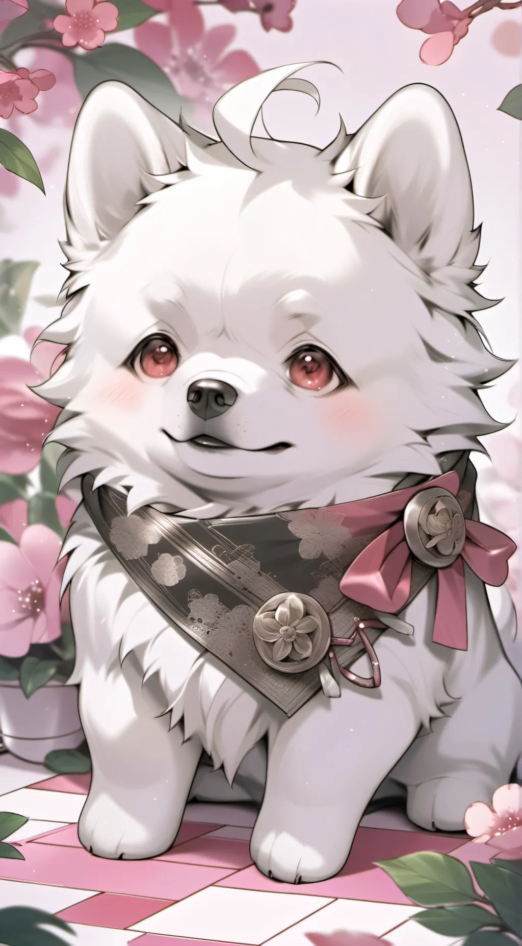 ai character: Underweight dog background