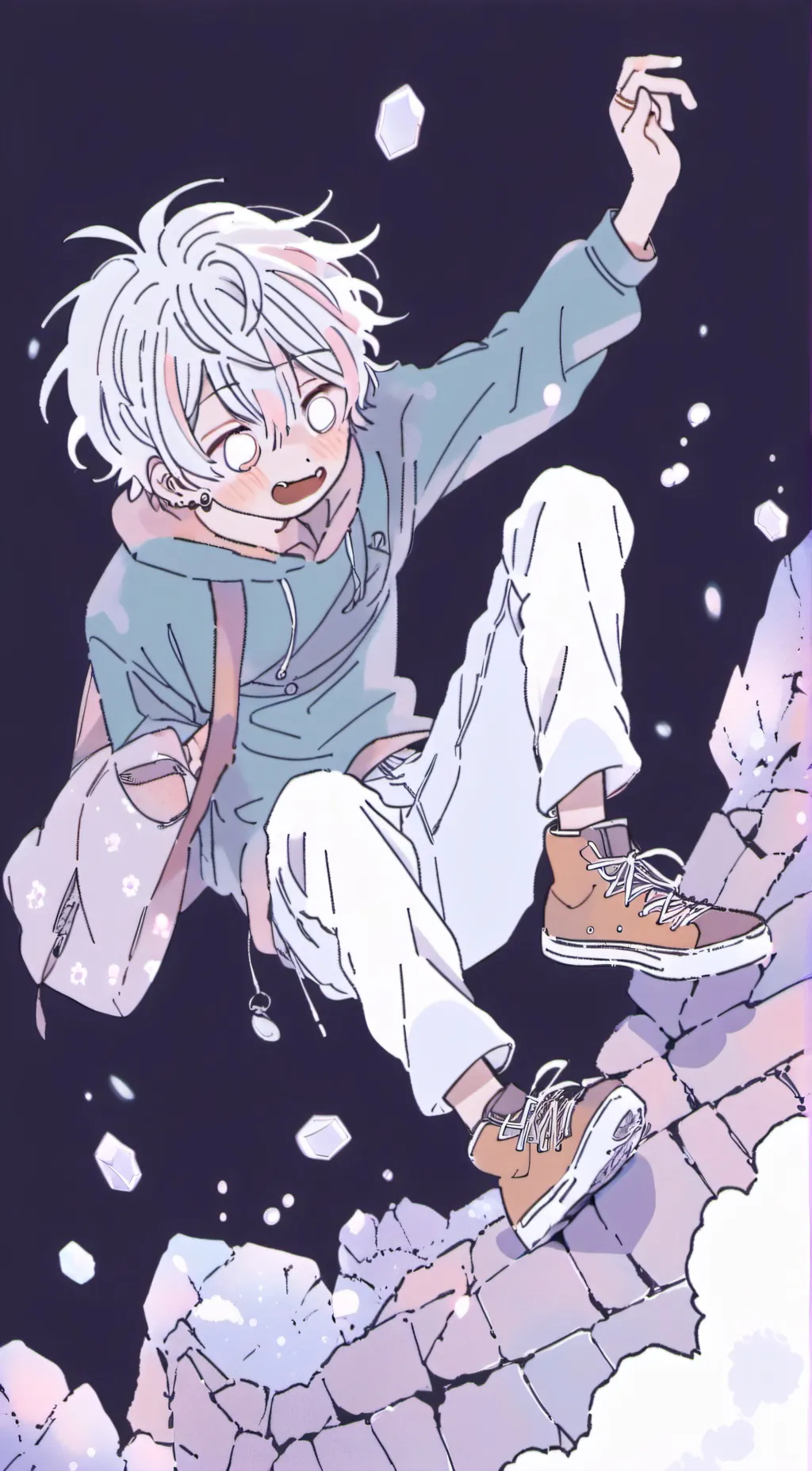 ai character: leo⛓∆ background