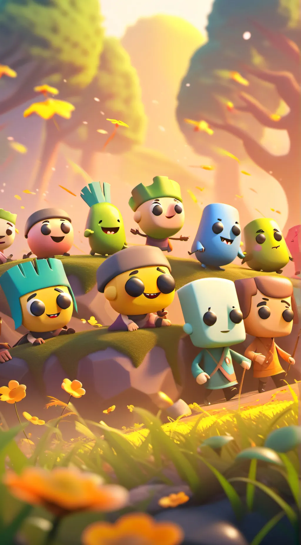 ai character: bfdi babies background