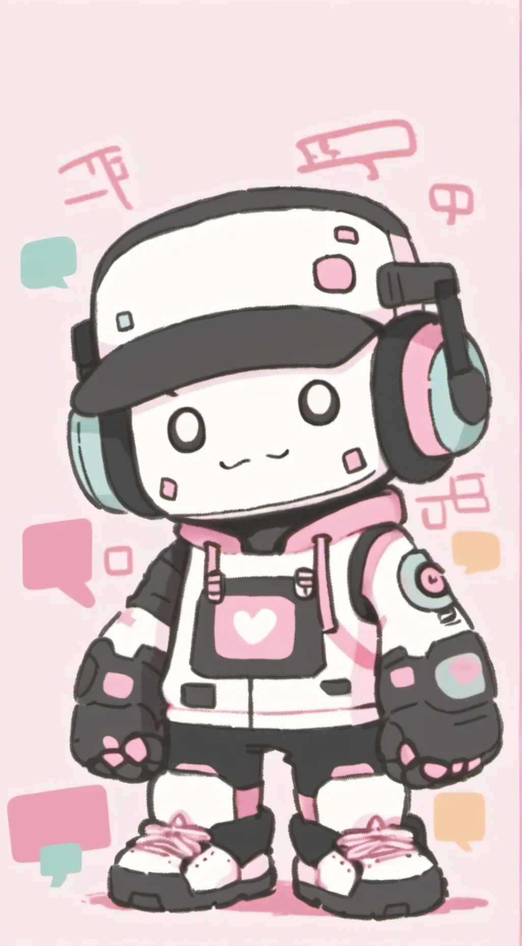 ai character: Make a free style background