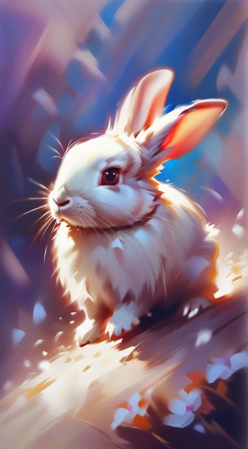 ai character: the bunny and grav background