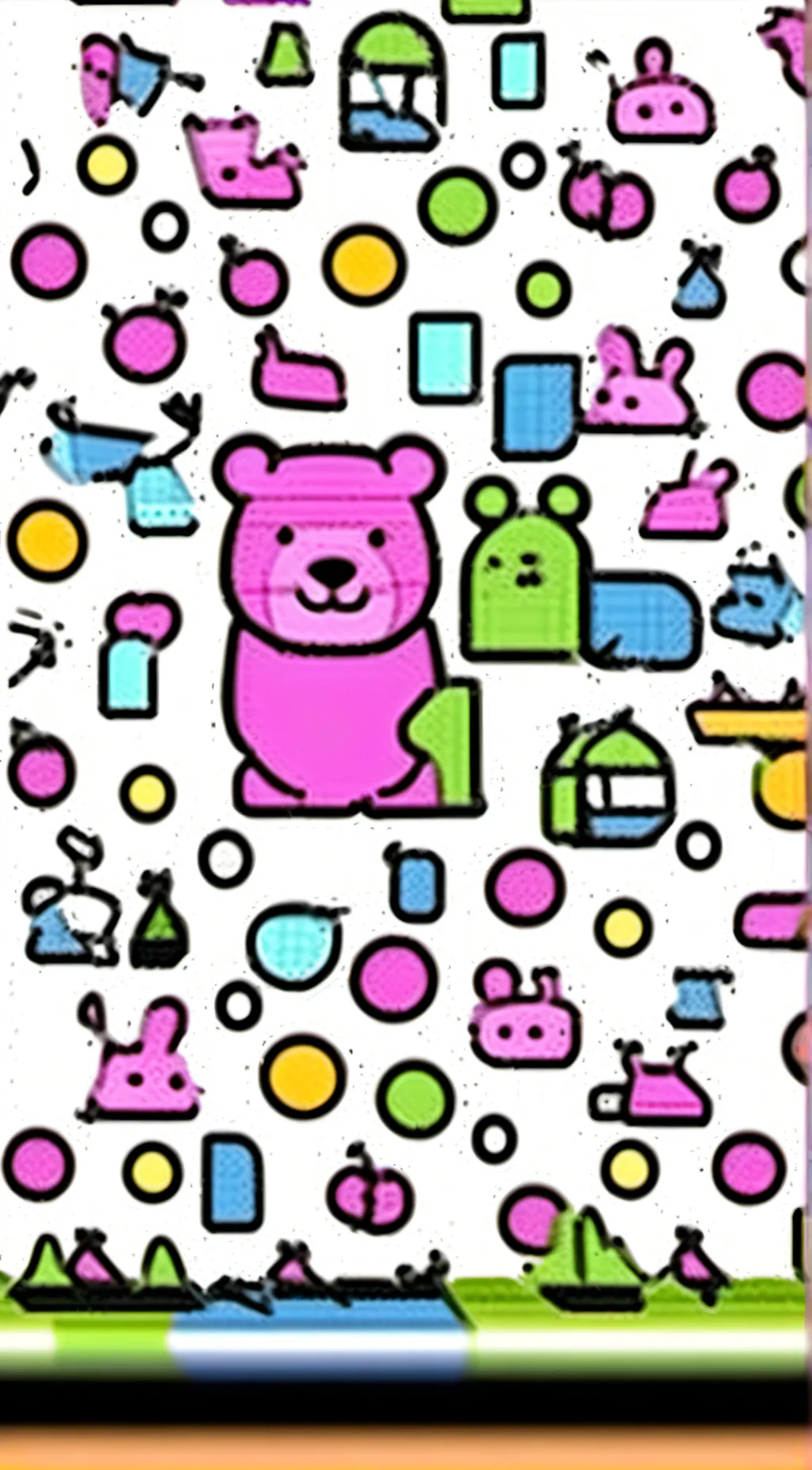 ai character: Smiling critters  background