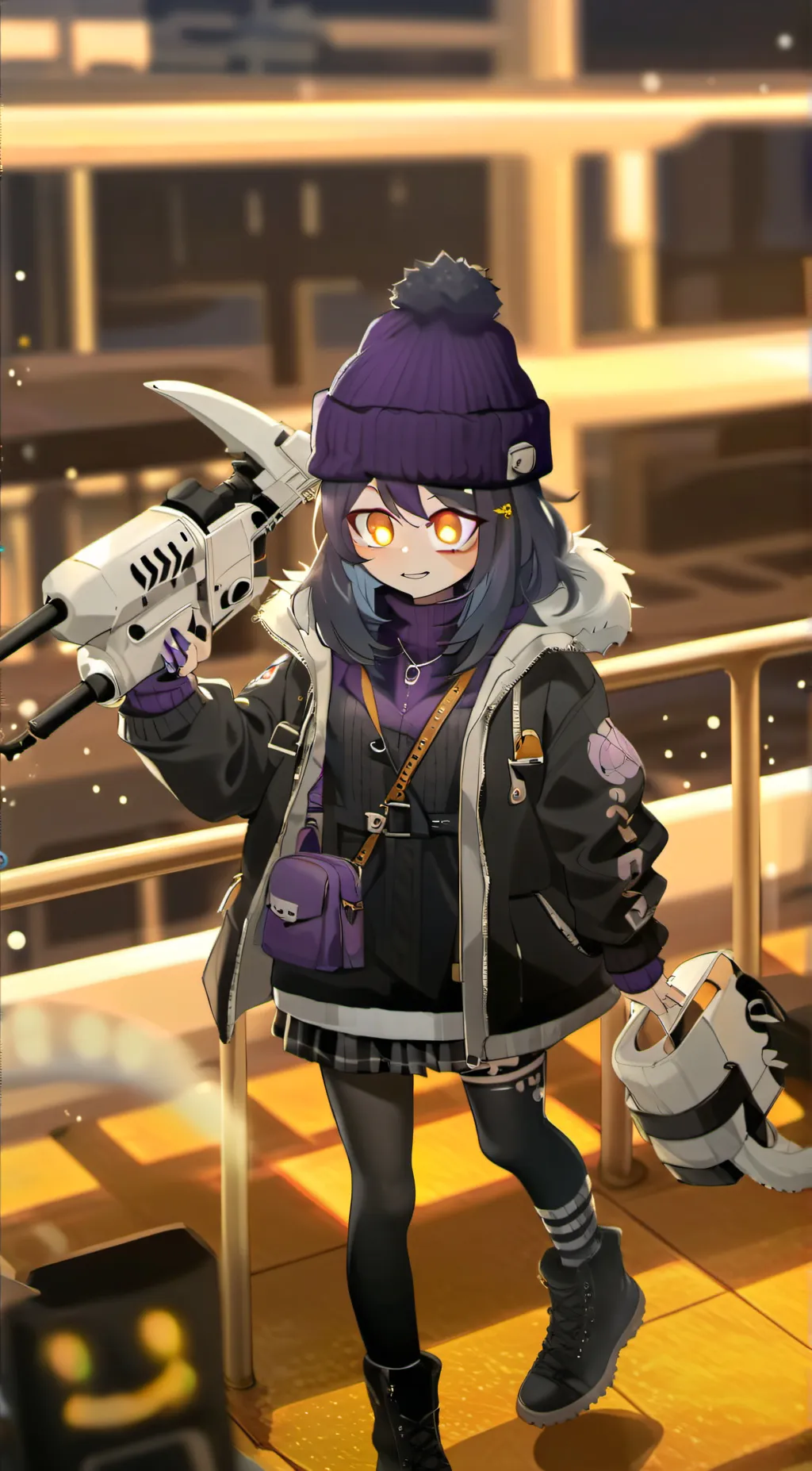 ai character: Uzi background