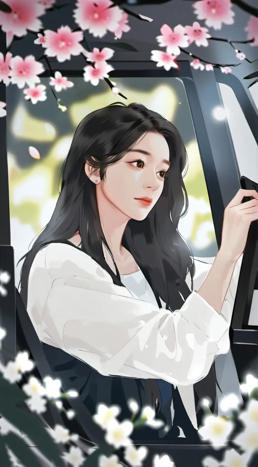 ai character: Sakura background