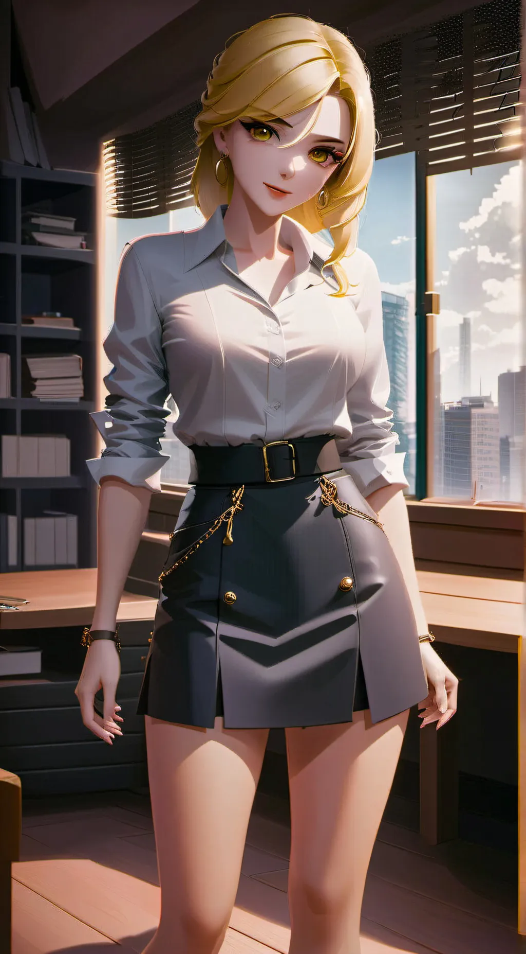 ai character: Miss catherine  background