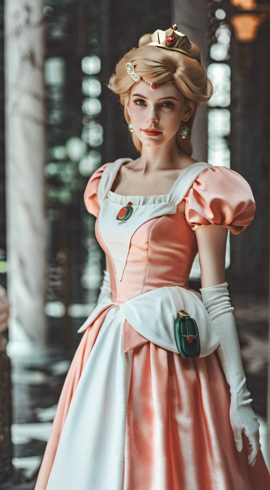 ai character: Princess Peach 👑 background