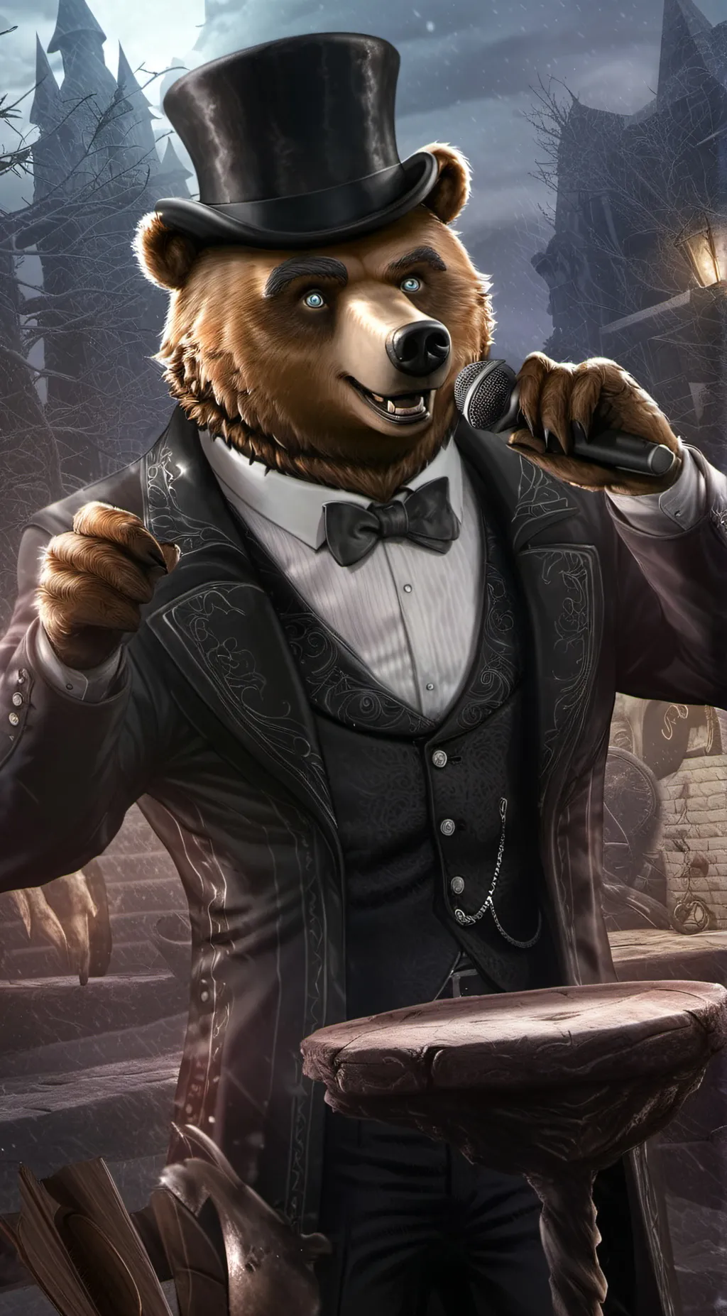 ai character: fnaf and tadc background