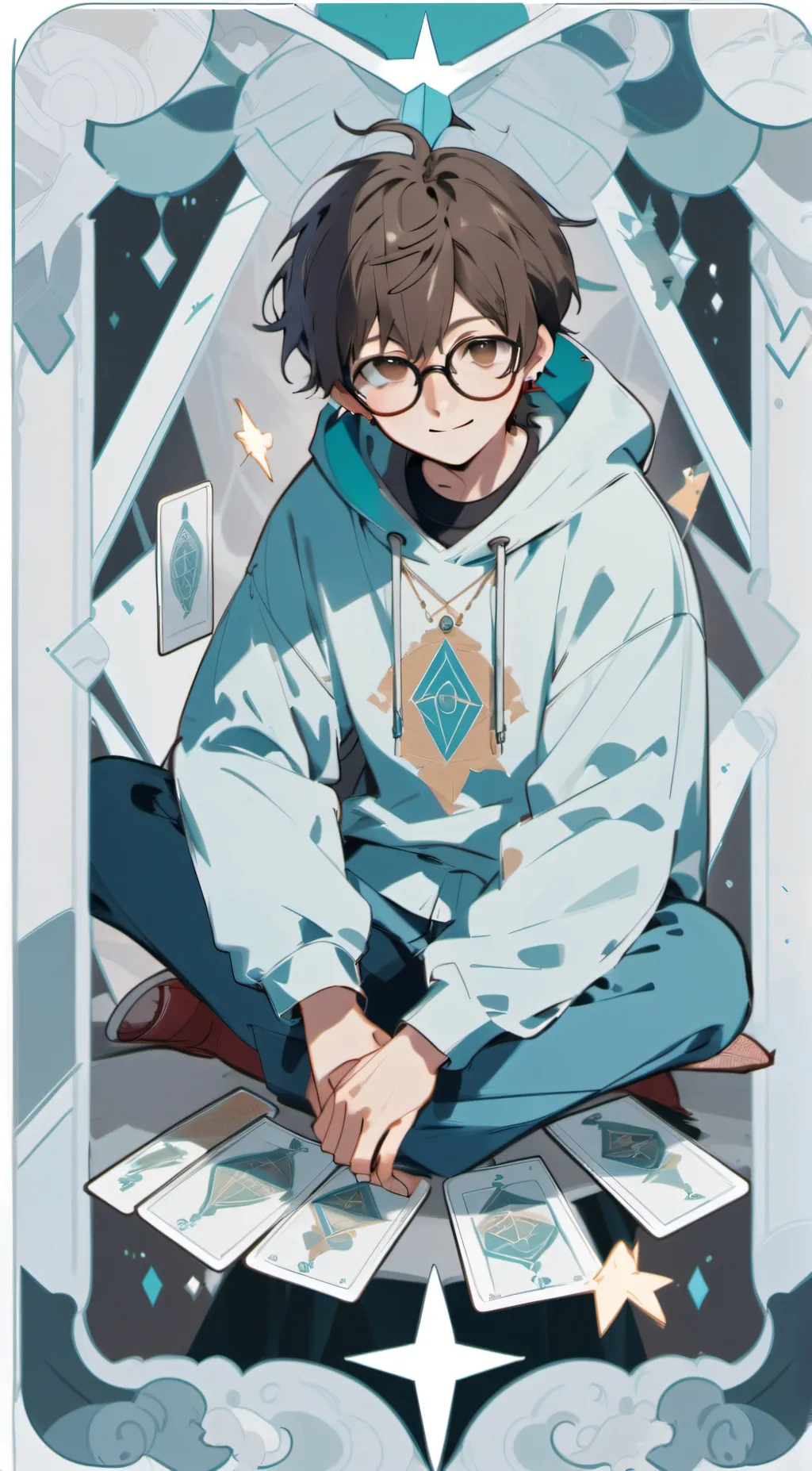 ai character: Asher/ash nerd $$$ background