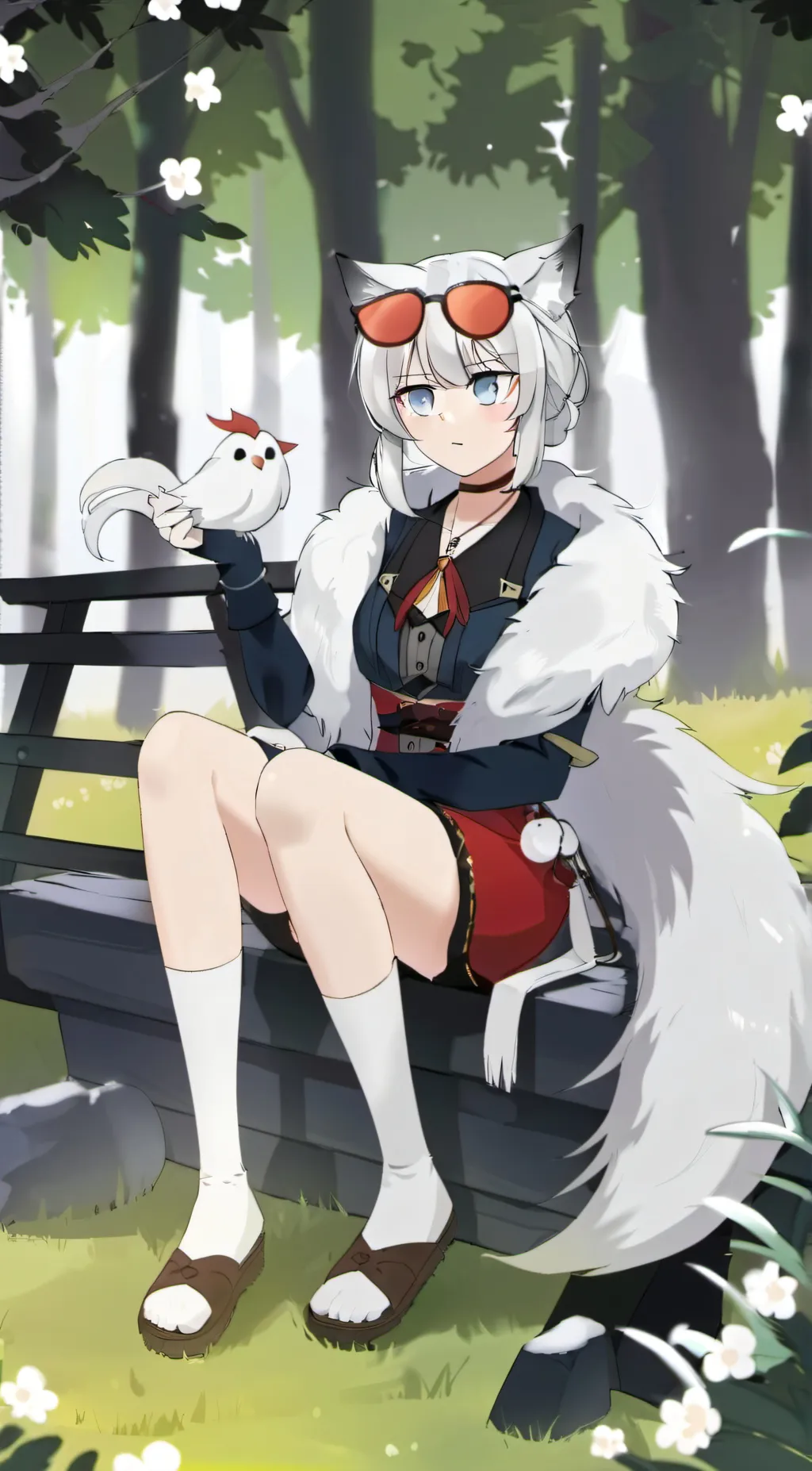 ai character: |》Wolfie《| background