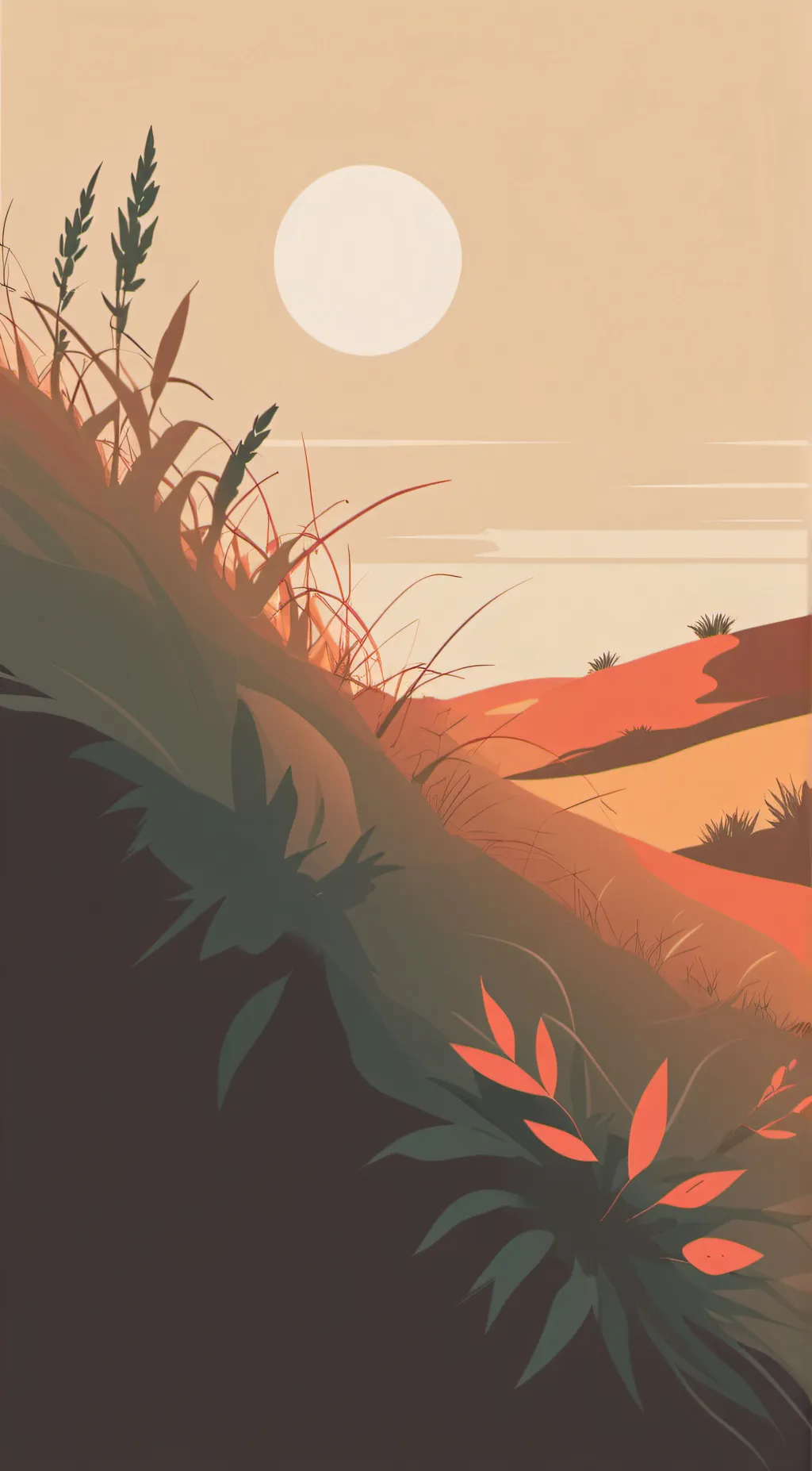 ai character: Grass background