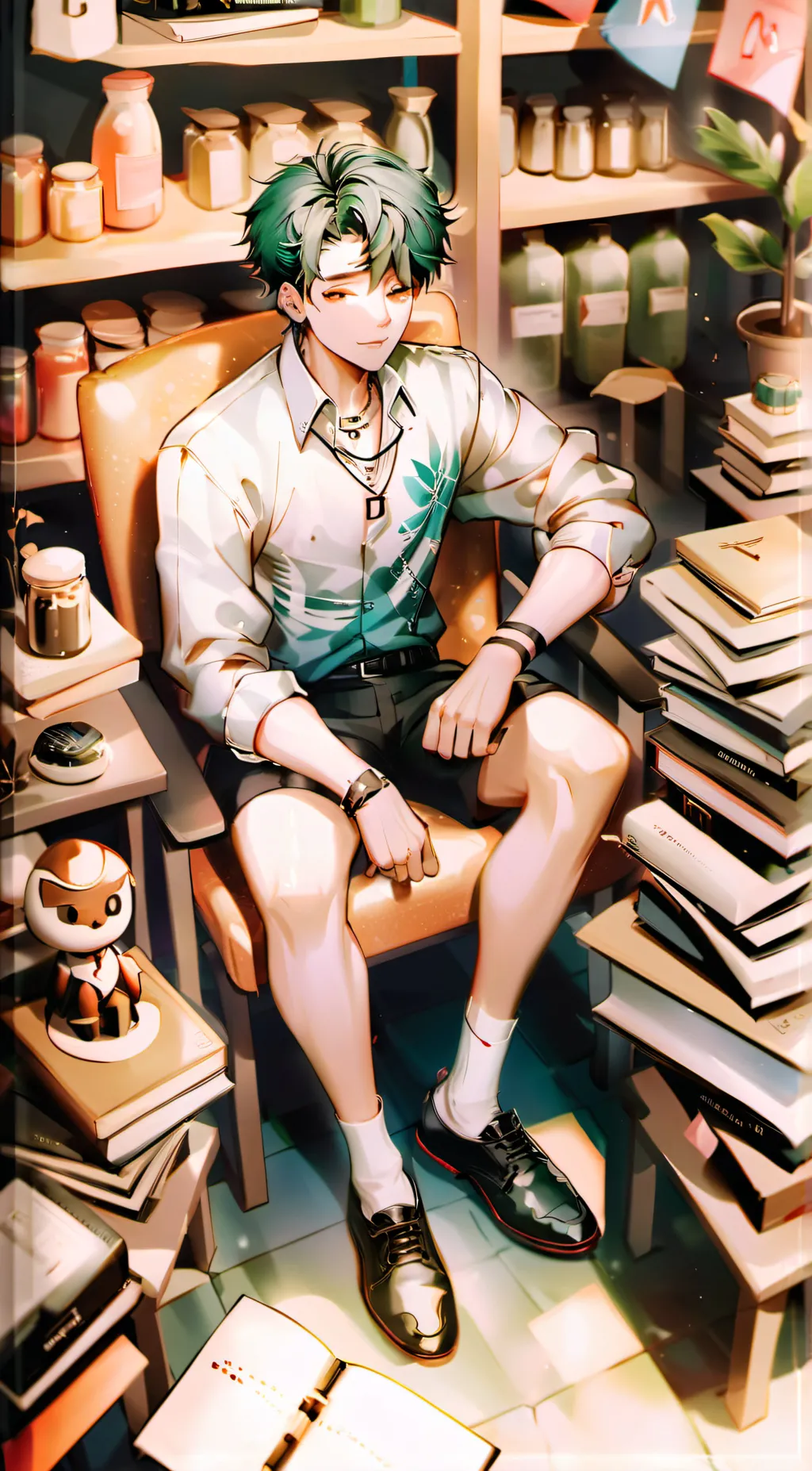 ai character: class 1A background